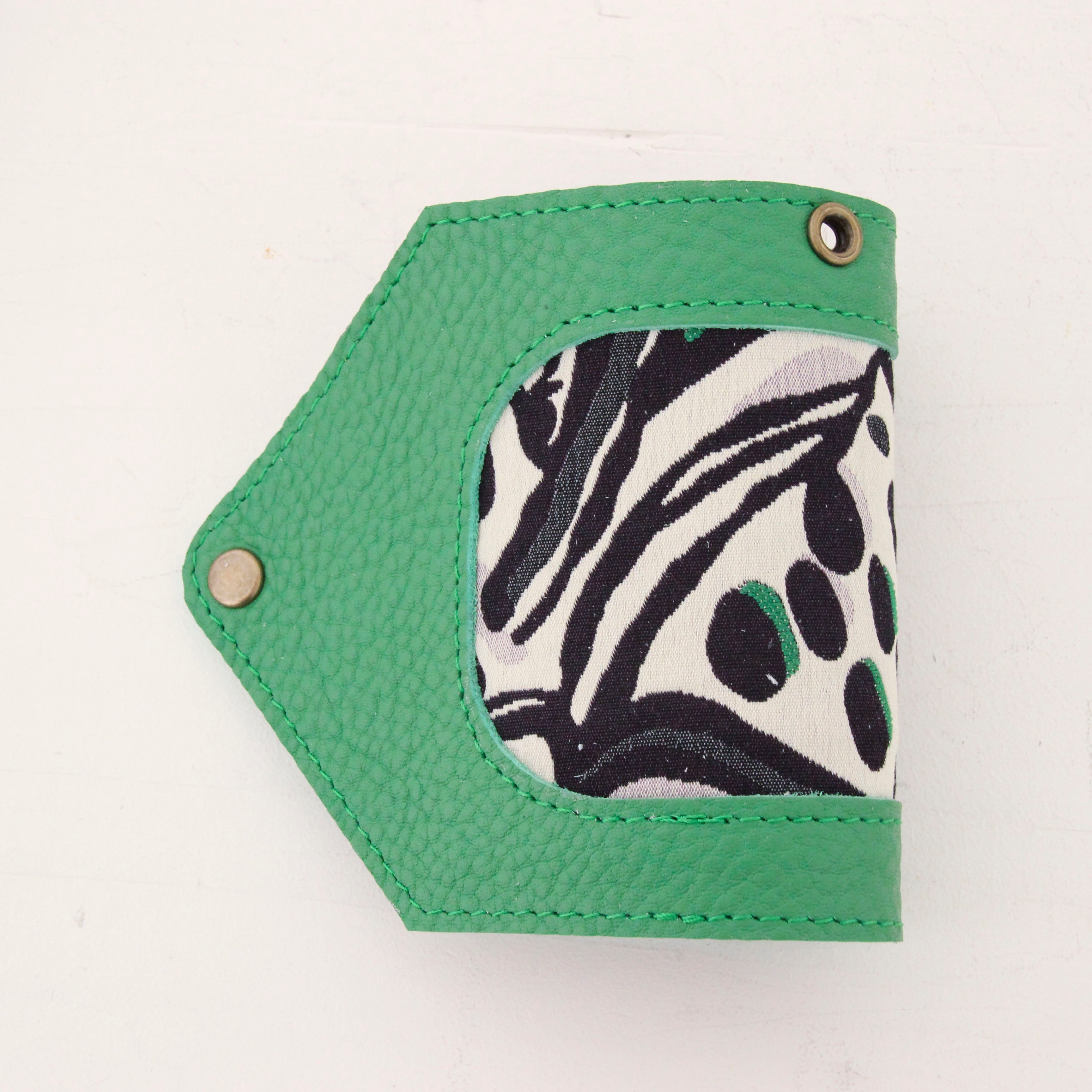 グリーン×ジオメトリックグリーン / マスクケース