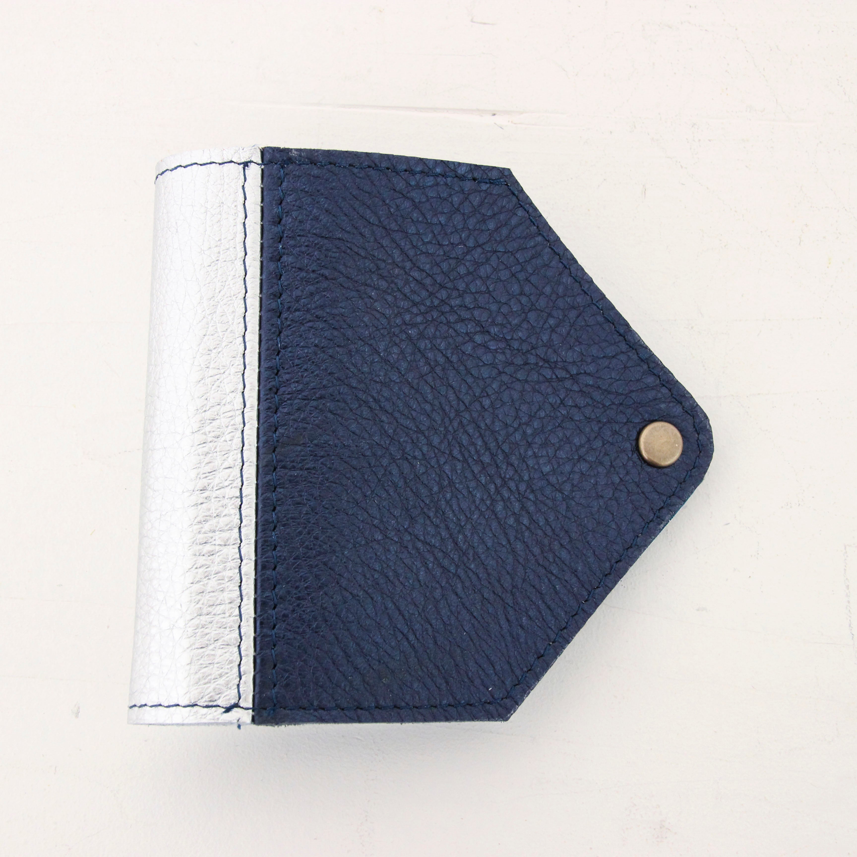 シルバーシマー×ネイビーシマー / マスクケース