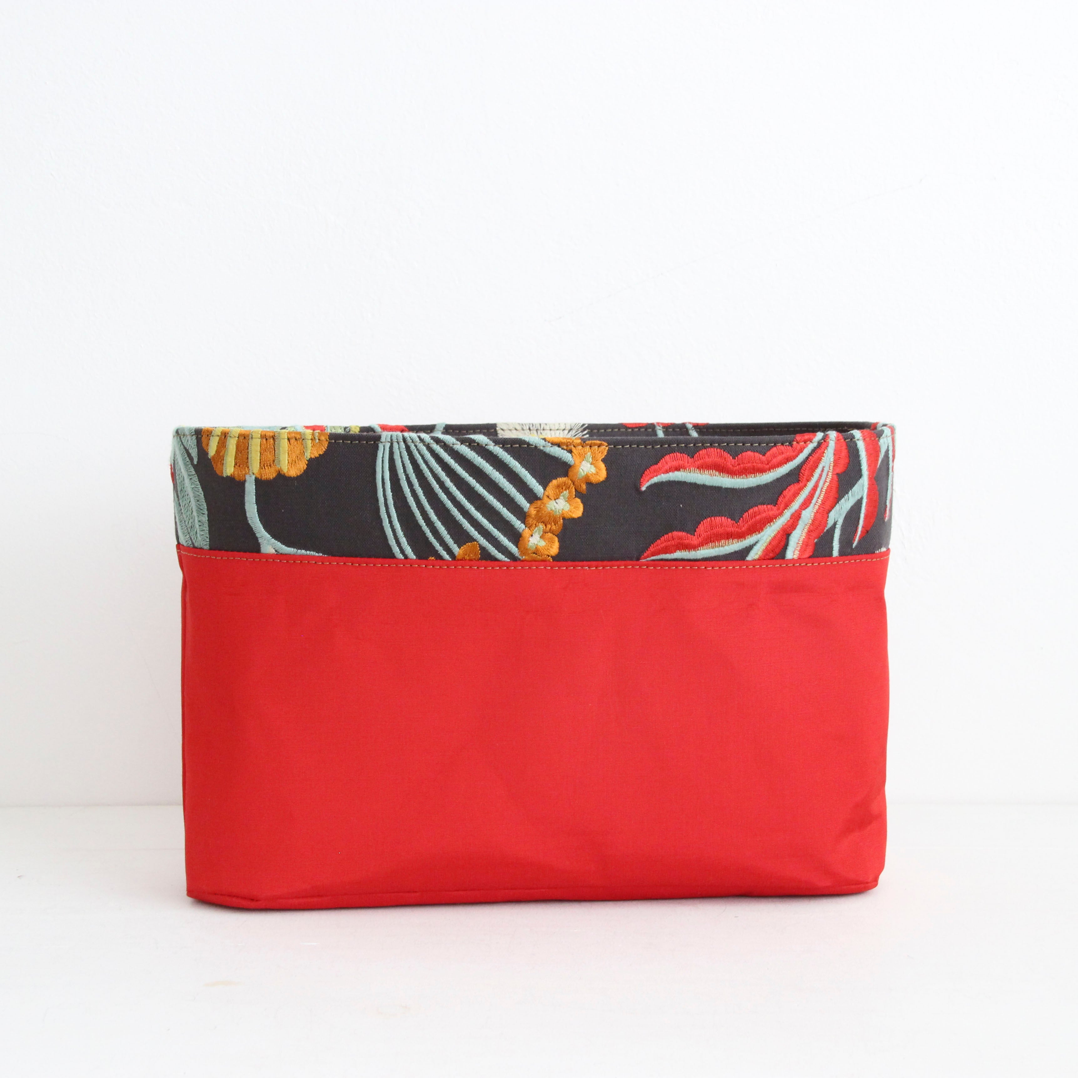 トロピカルフラワーリネン / インナーバッグ /かごバッグ Mサイズ用/ XL