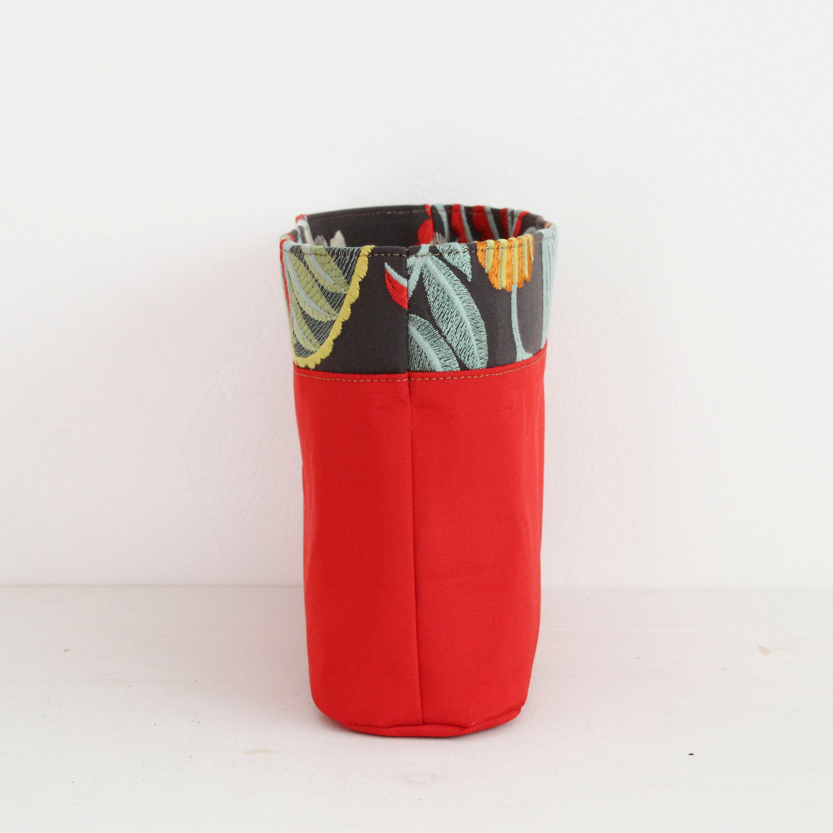 トロピカルフラワーリネン / インナーバッグ /かごバッグ Mサイズ用/ XL