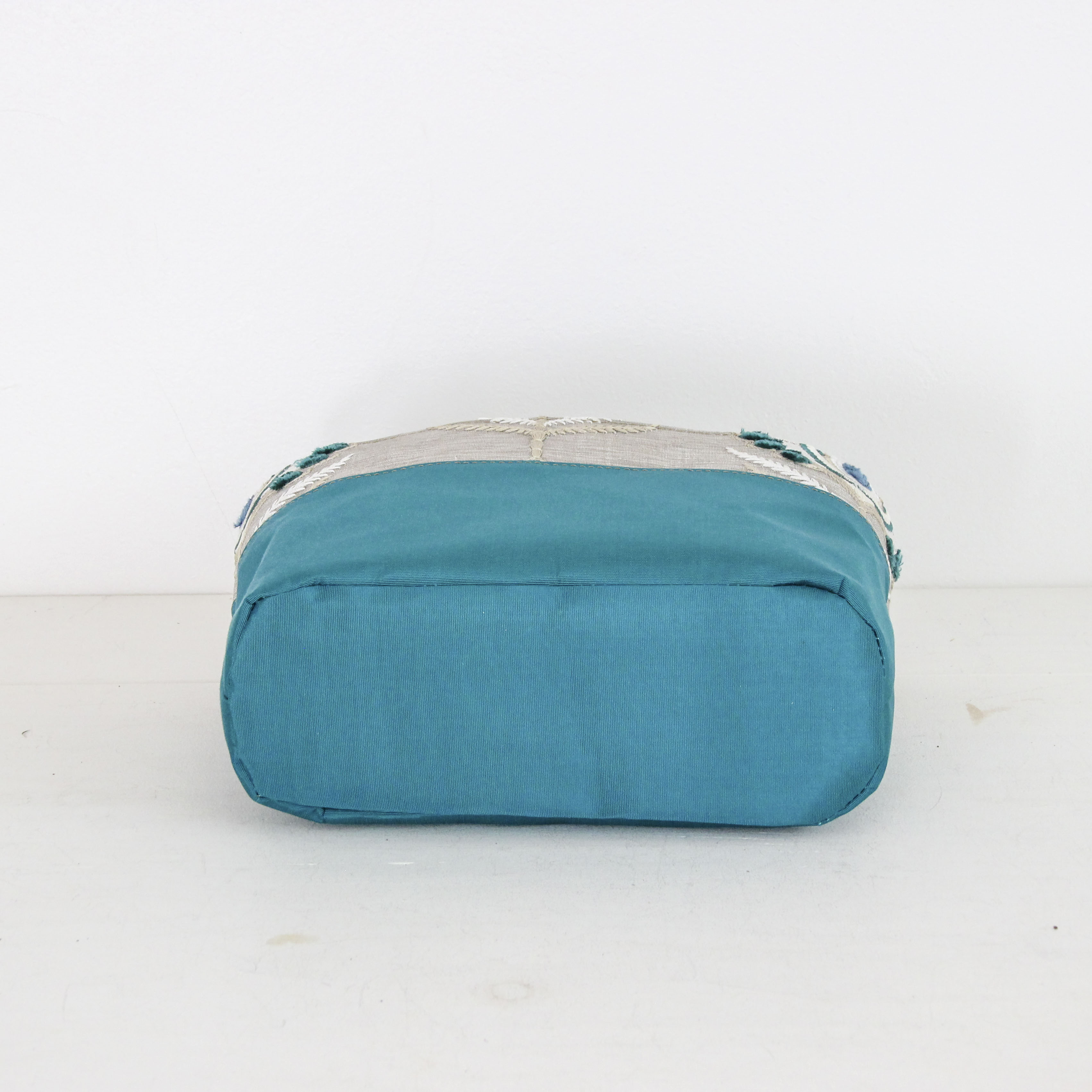 ターコイズピーコックフェザー / インナーバッグ / かごバッグ Sサイズ用 / XL