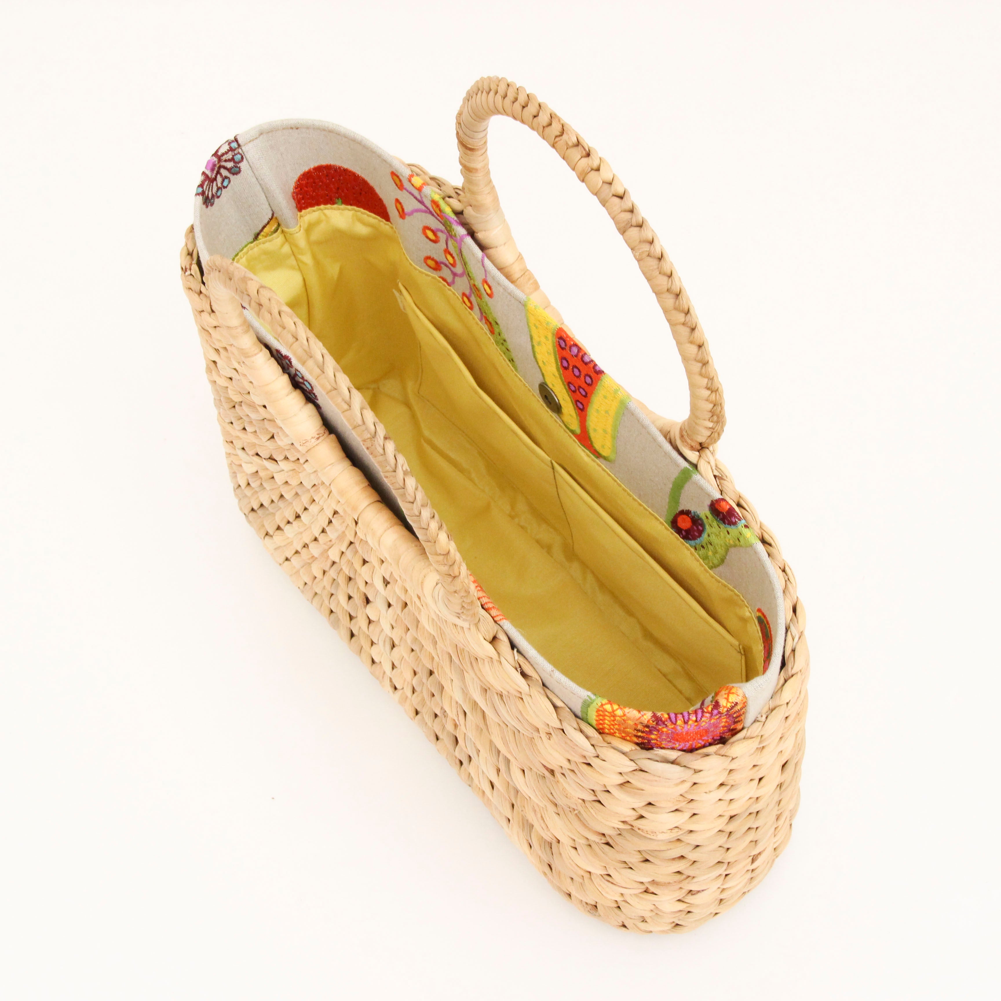 カラフルフルーツリネン / インナーバッグ /かごバッグ Mサイズ用/ SXL