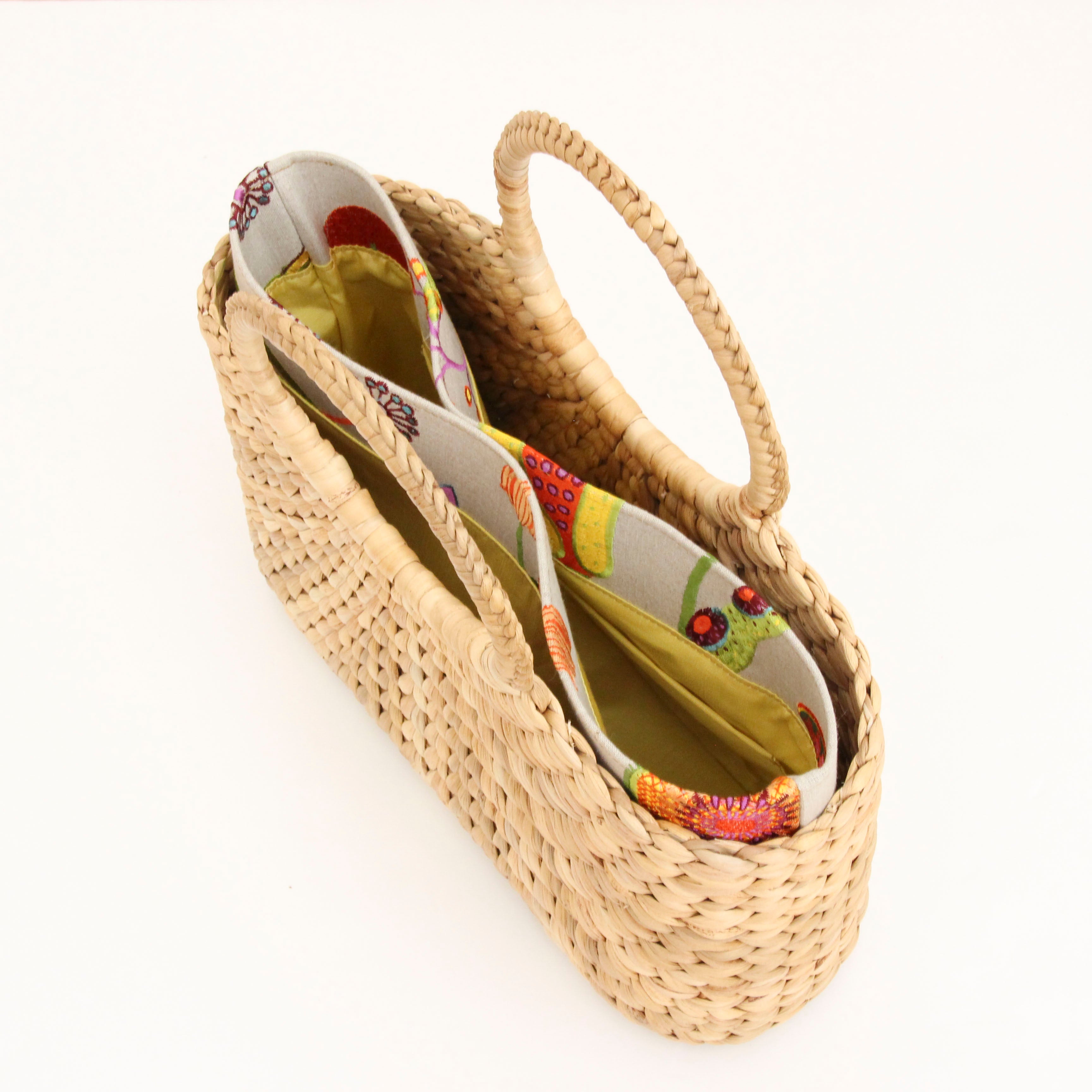 カラフルフルーツリネン / インナーバッグ /かごバッグ Mサイズ用/ SXL