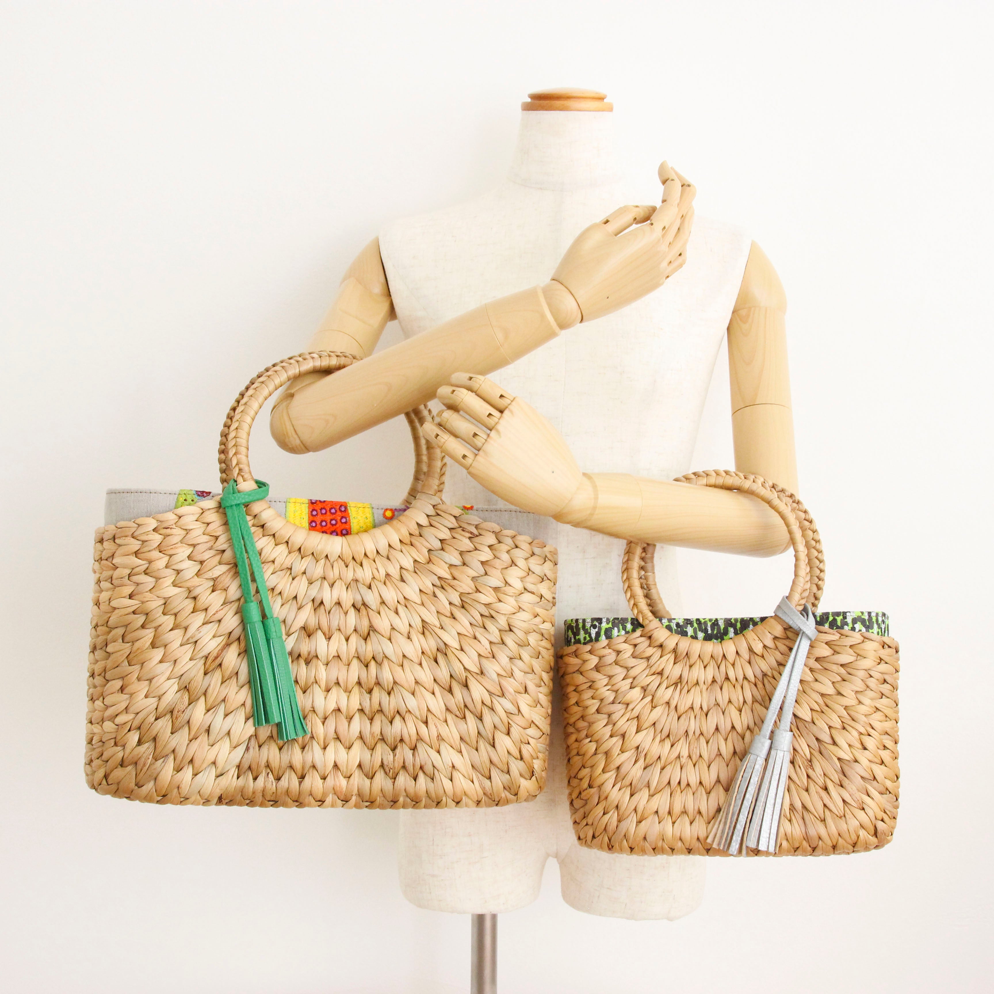 カラフルフルーツリネン / インナーバッグ /かごバッグ Mサイズ用/ SXL