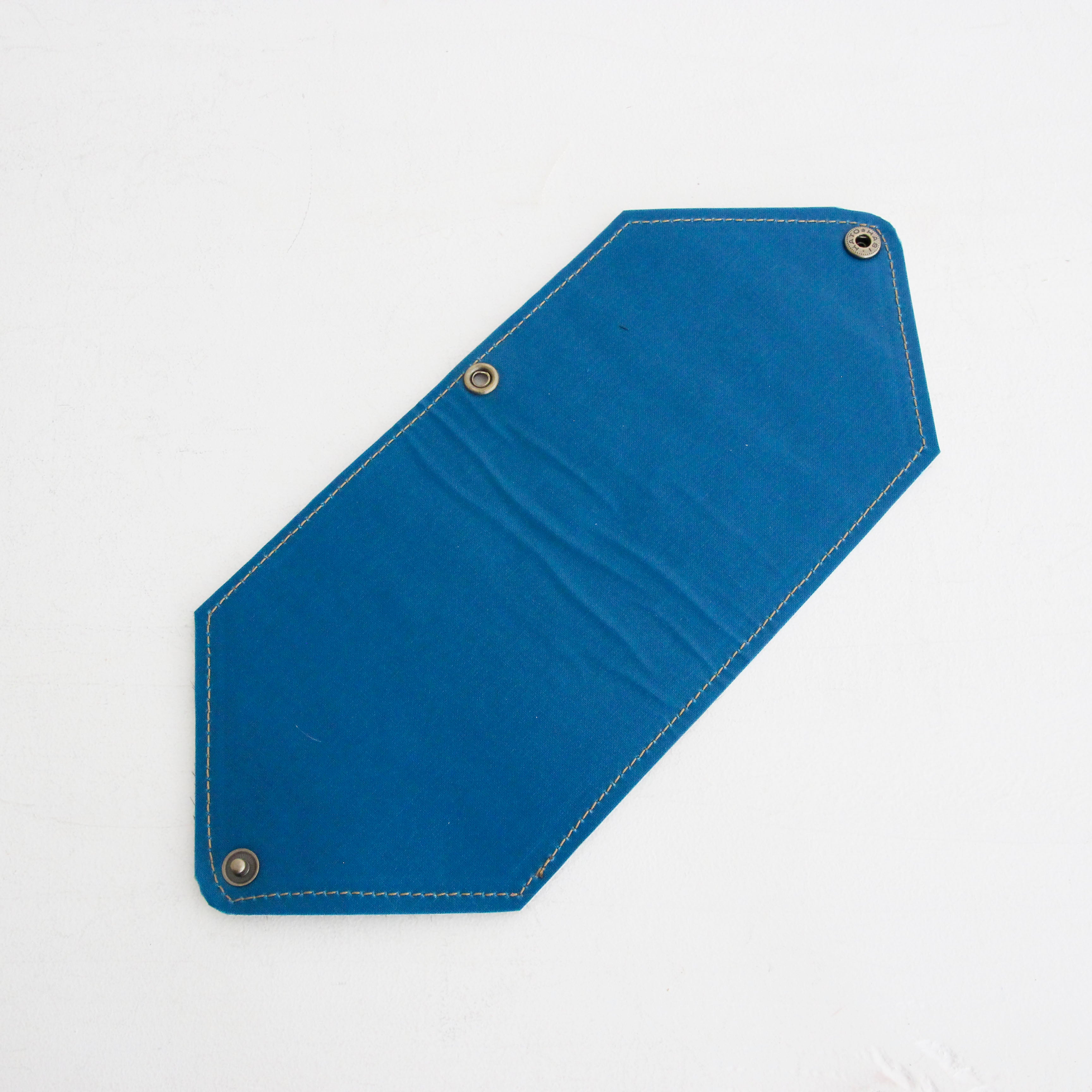 フラワースパン×イエローレザー / マスクケース