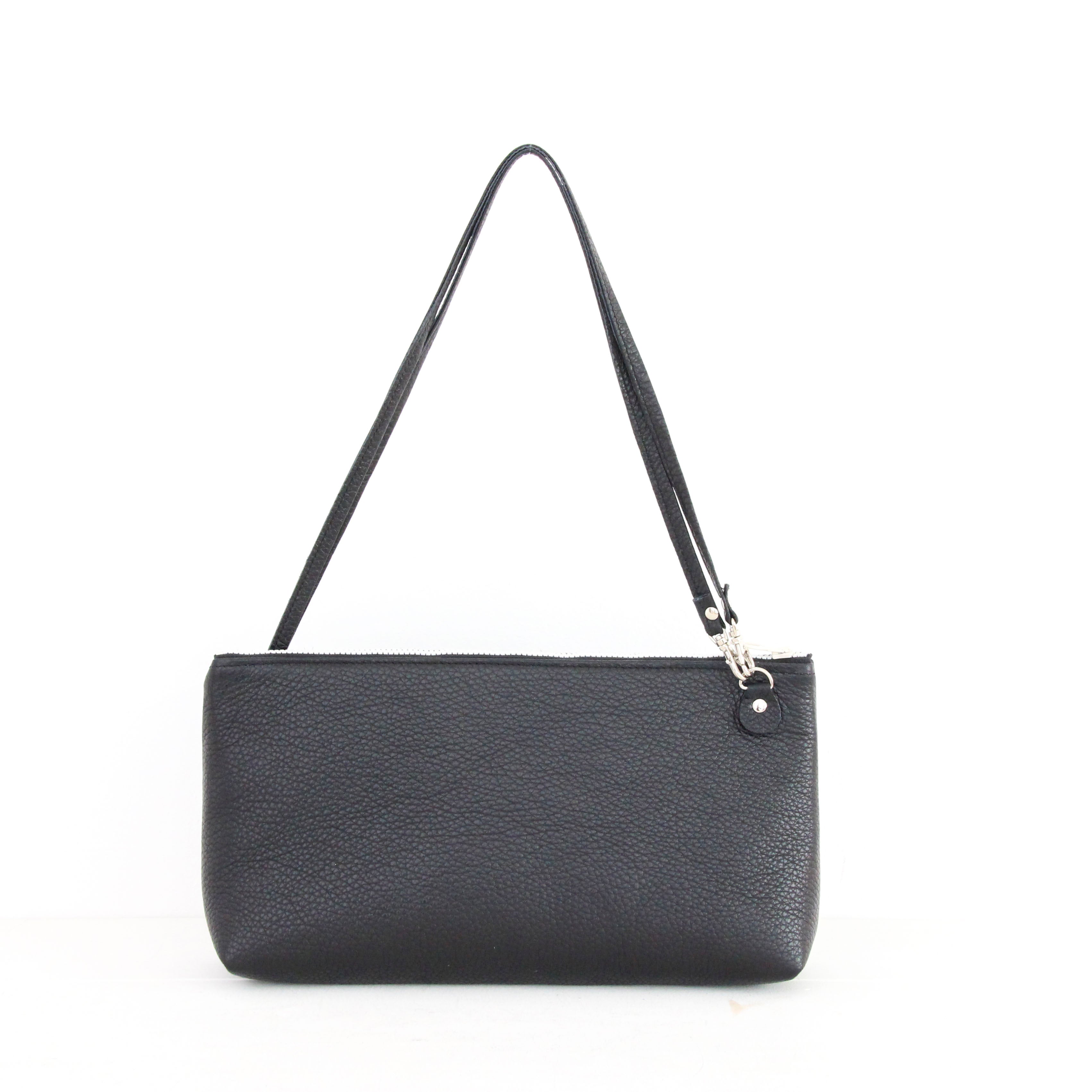 プラダブラックフラワー / フラットポシェット