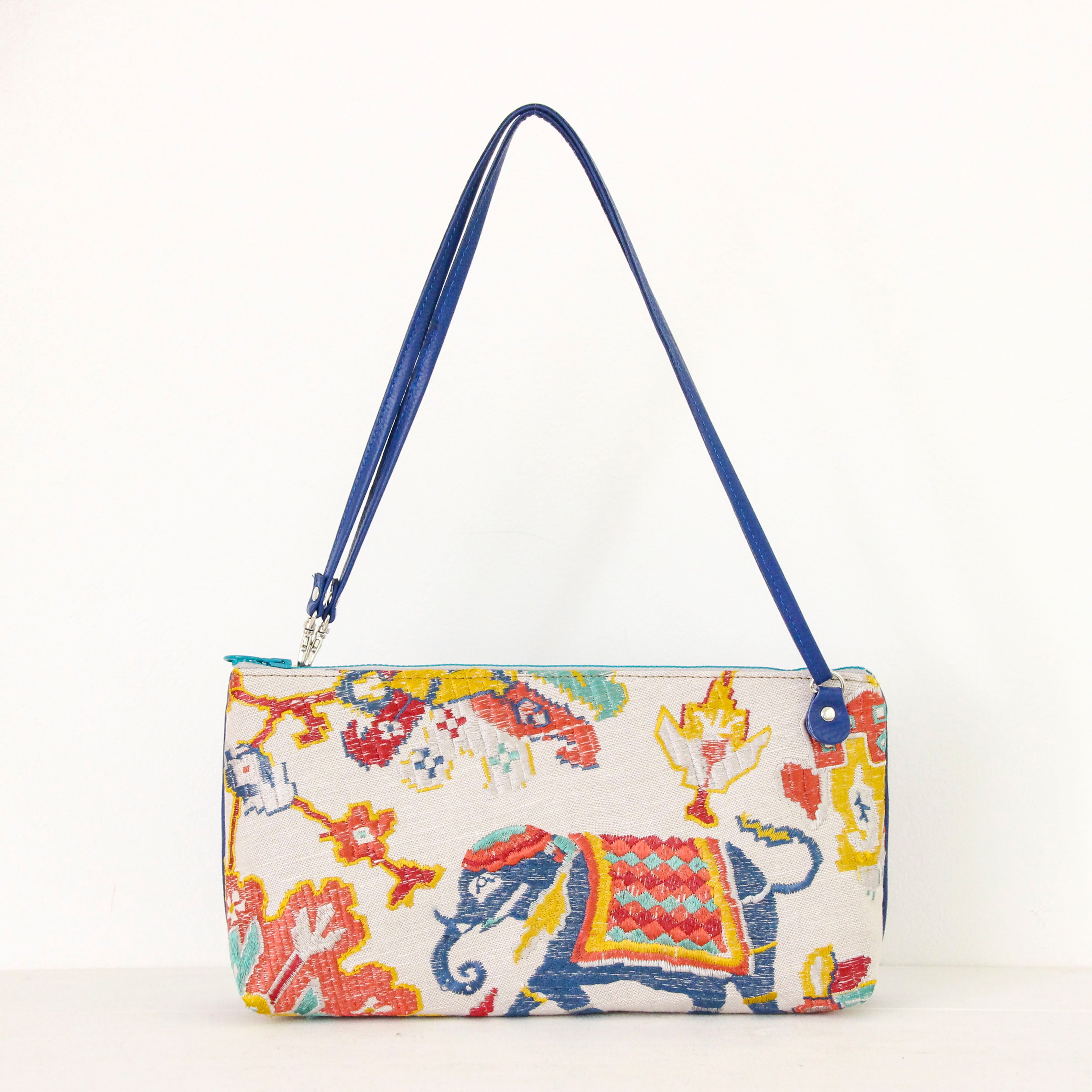 インディアンアニマル×ロイヤルブルーXL / フラットポシェット