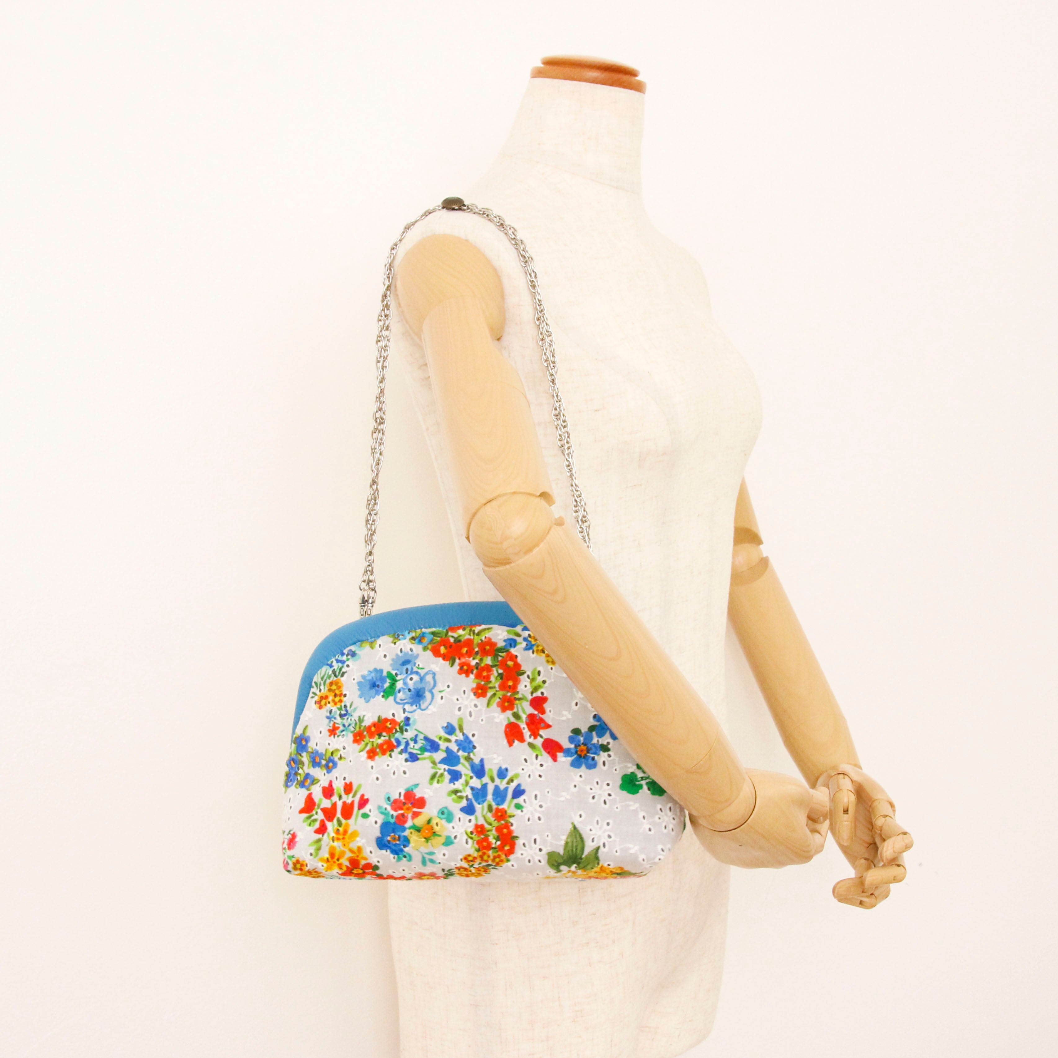 グッチフラワーレースXL / 口金ショルダーポーチM