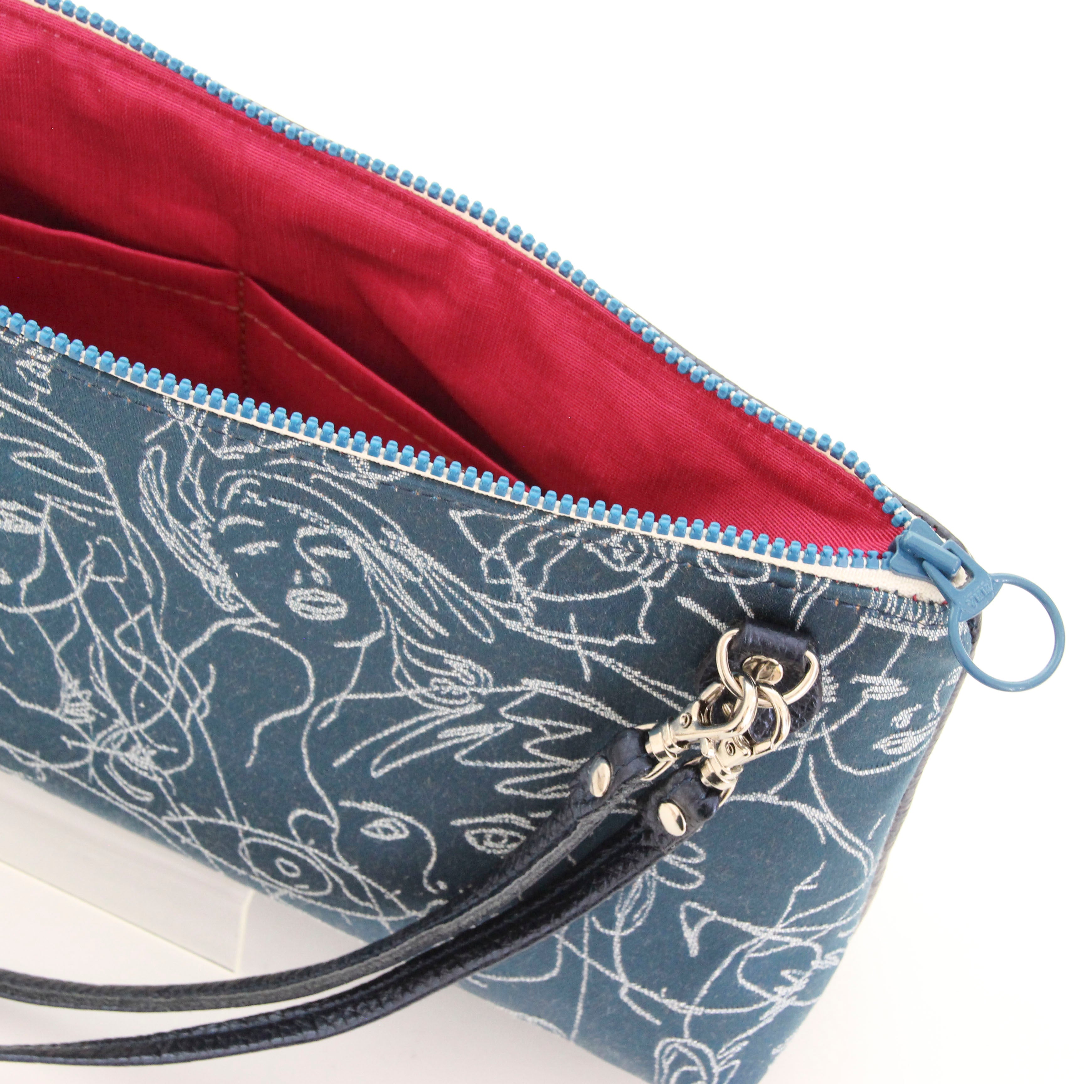 ゴルティエフェイスブルー LXL/ フラットポシェット