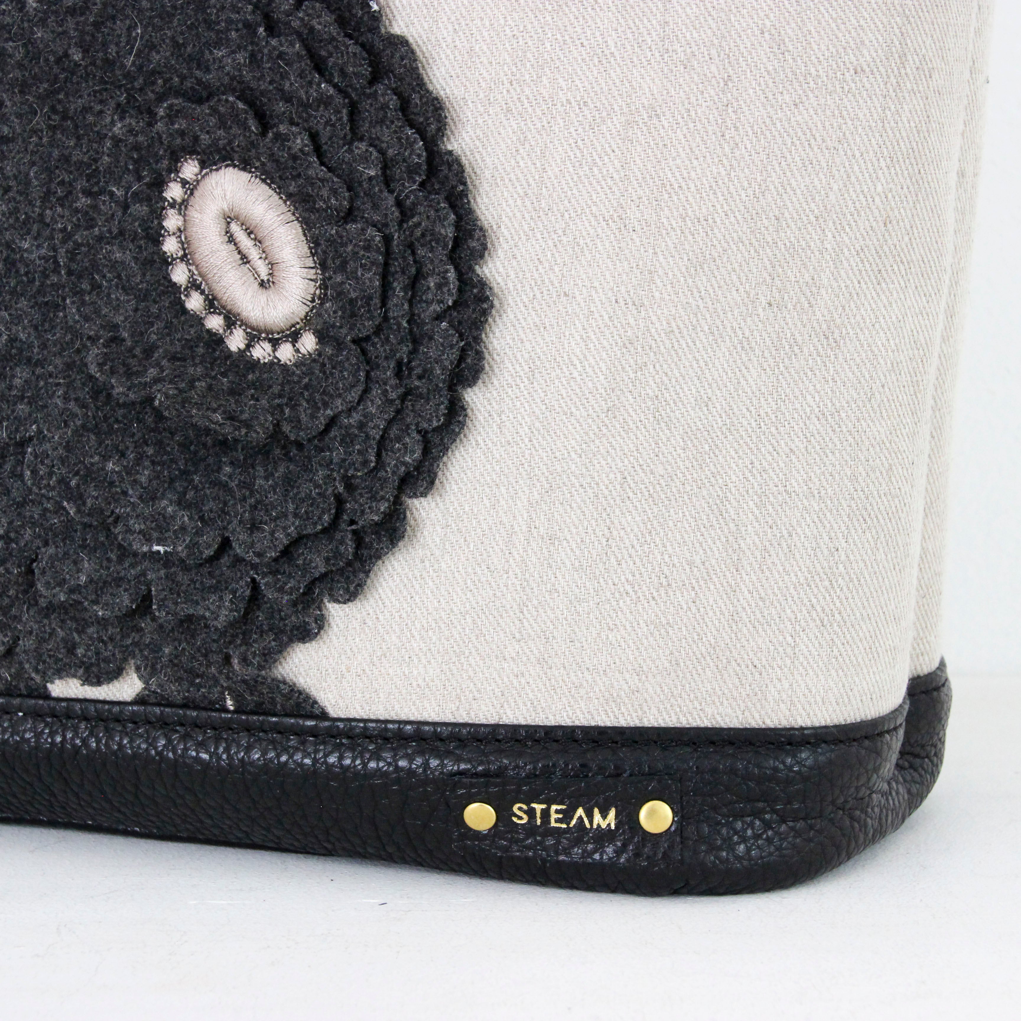 ビッグフラワーウールグレ― SXL / ノヴァトートM