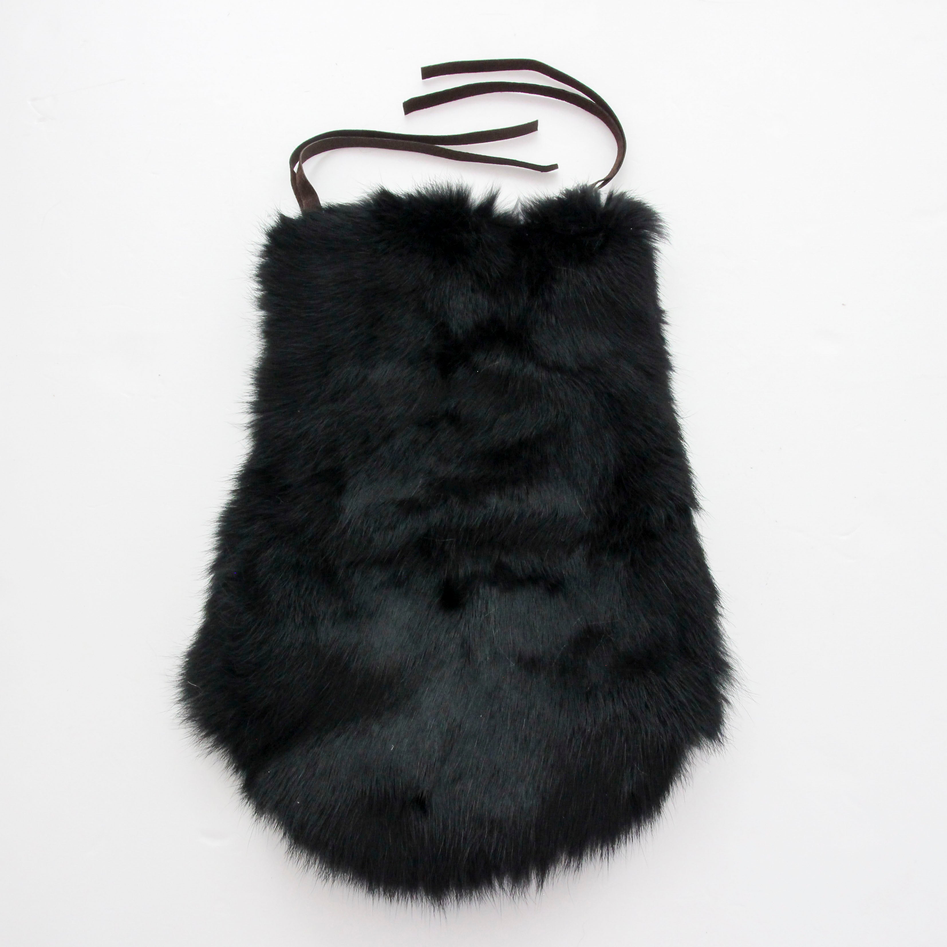 ラビット ブラック / ファーフラップ M