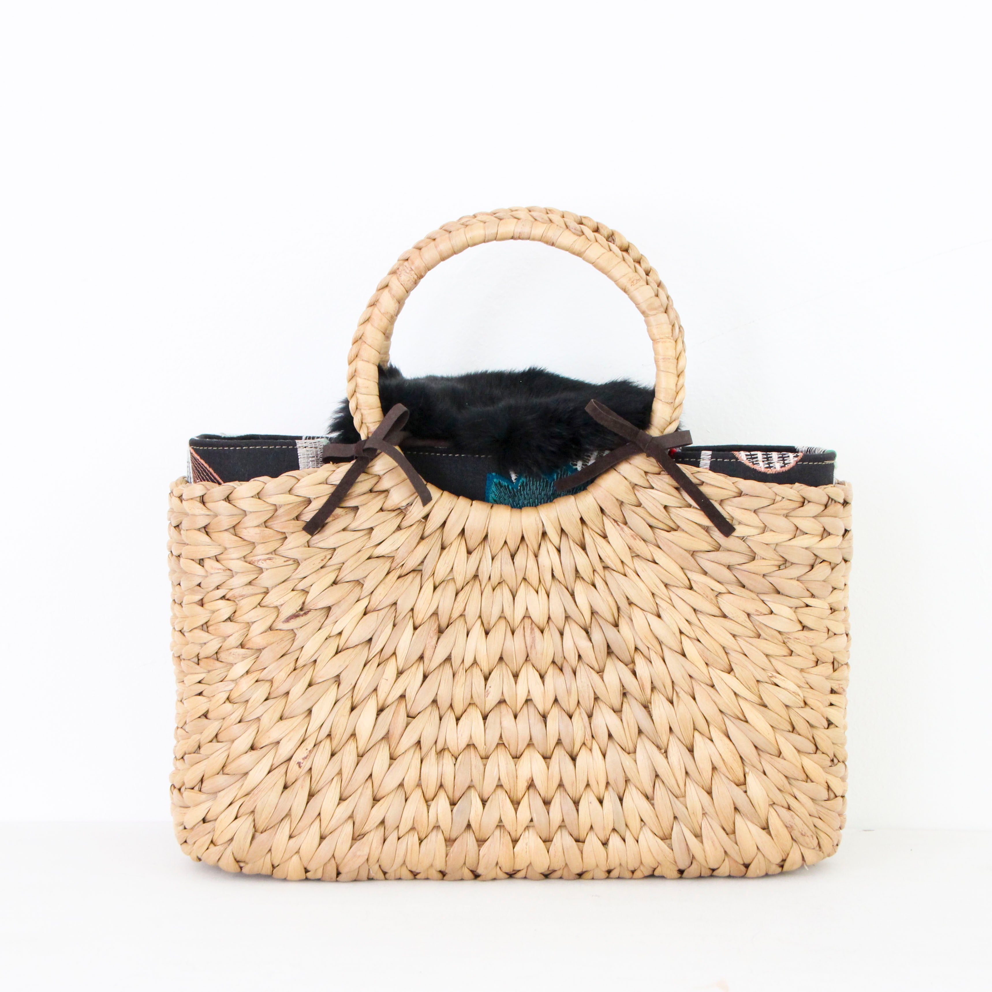 ラビット ブラック / ファーフラップ M