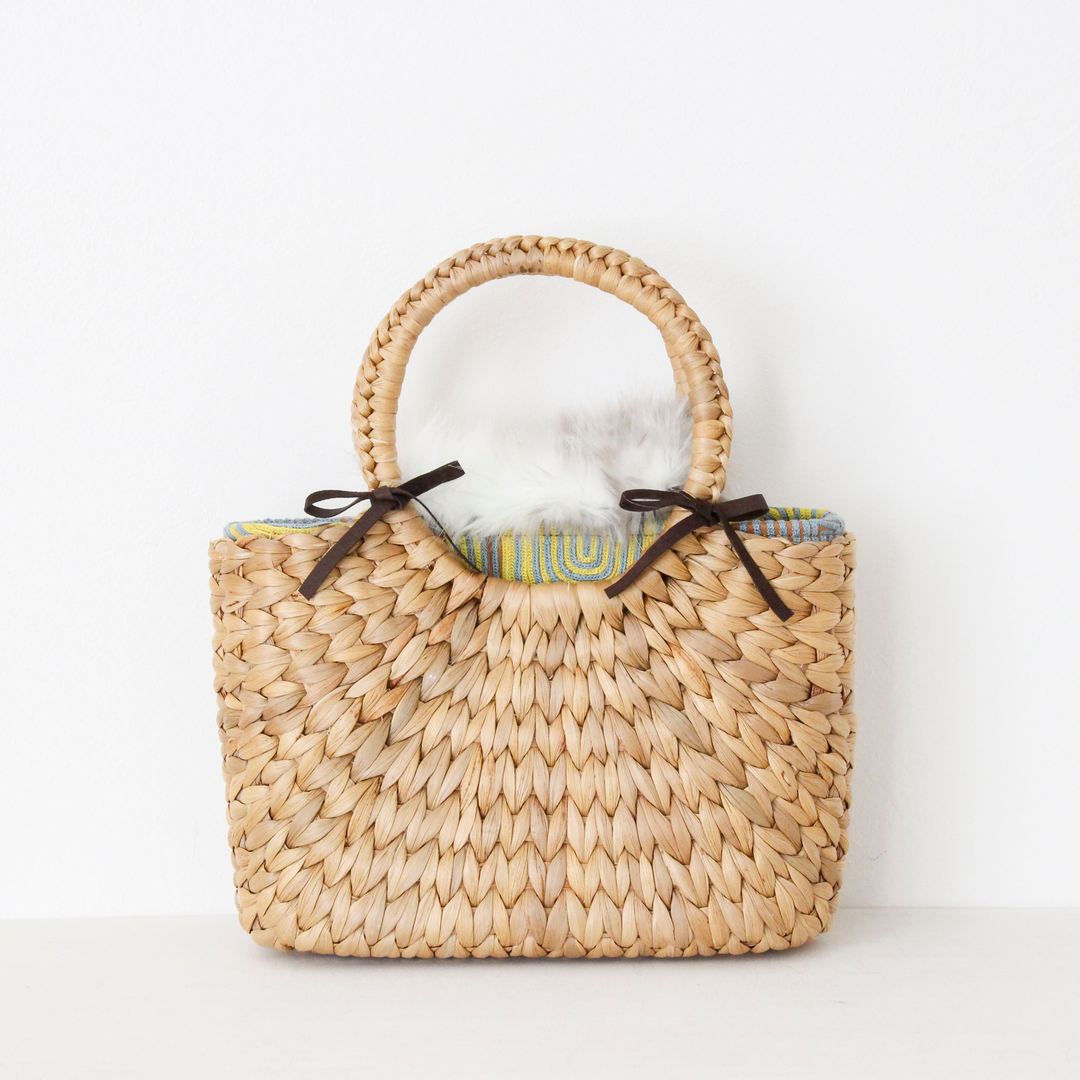 バンビ グレー×ホワイト / エコファーフラップS