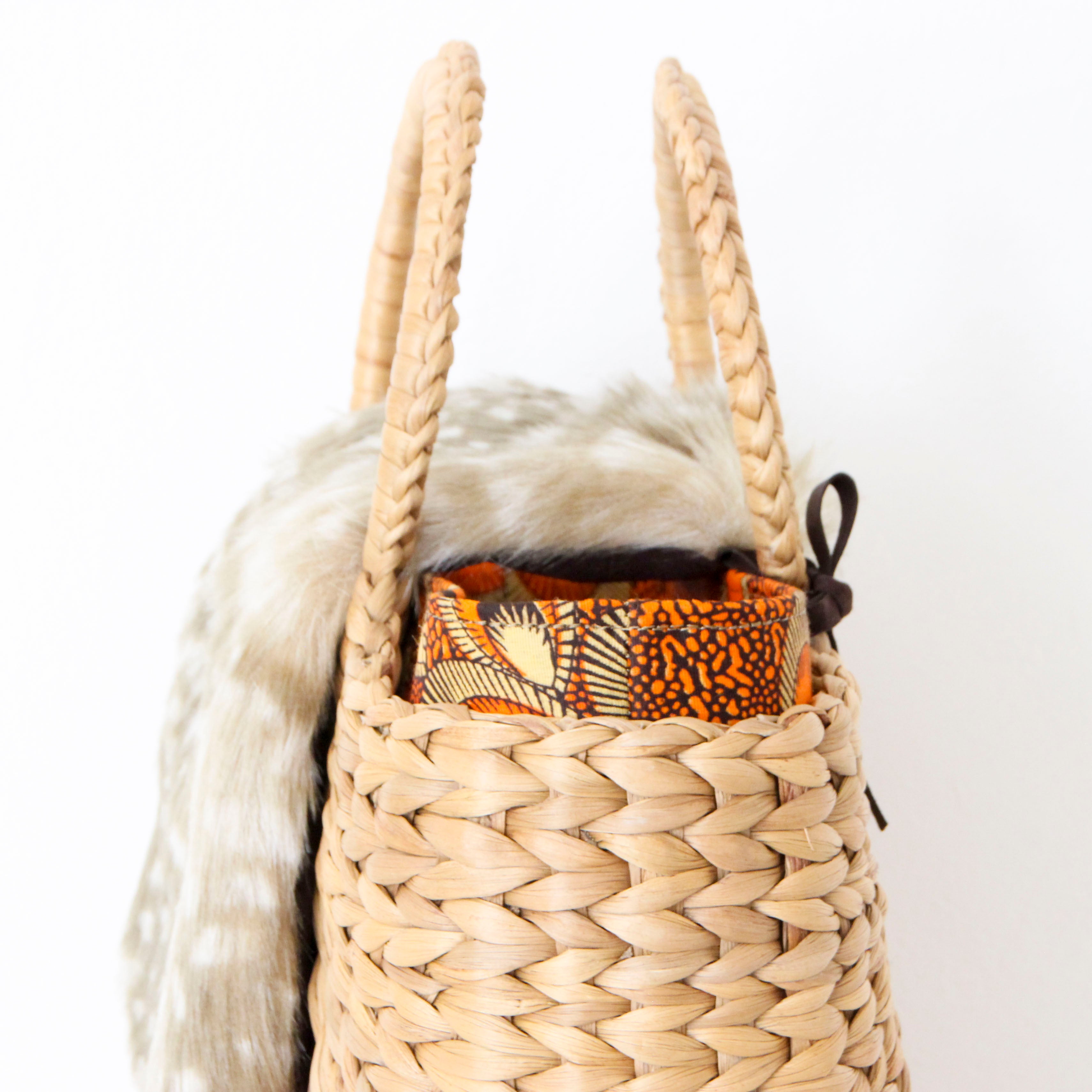 バンビ グレー×ホワイト / エコファーフラップM