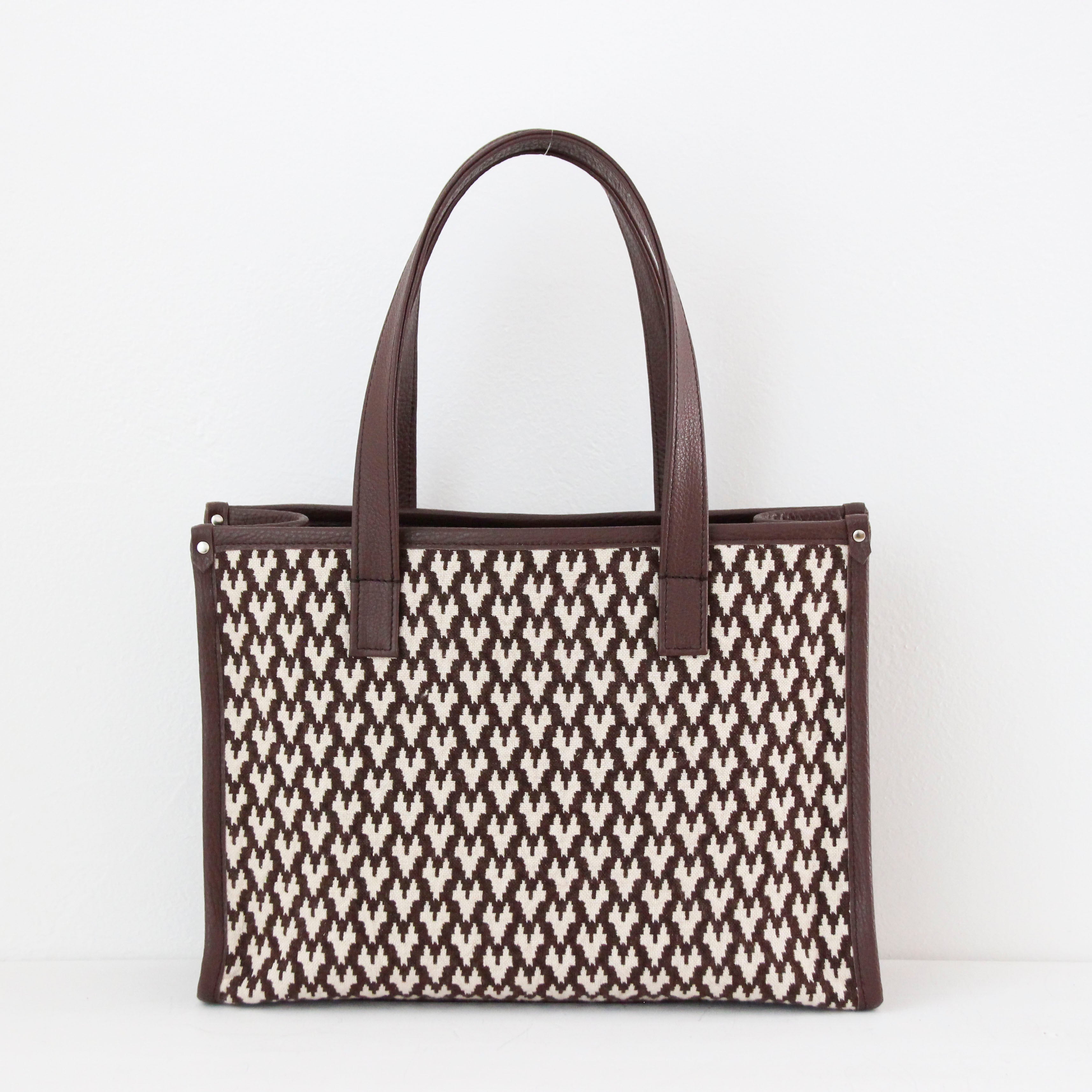 ラファーノ チョコ×ナチュラル×ミルクチョコ SXL / バーティカルトート ワイドM