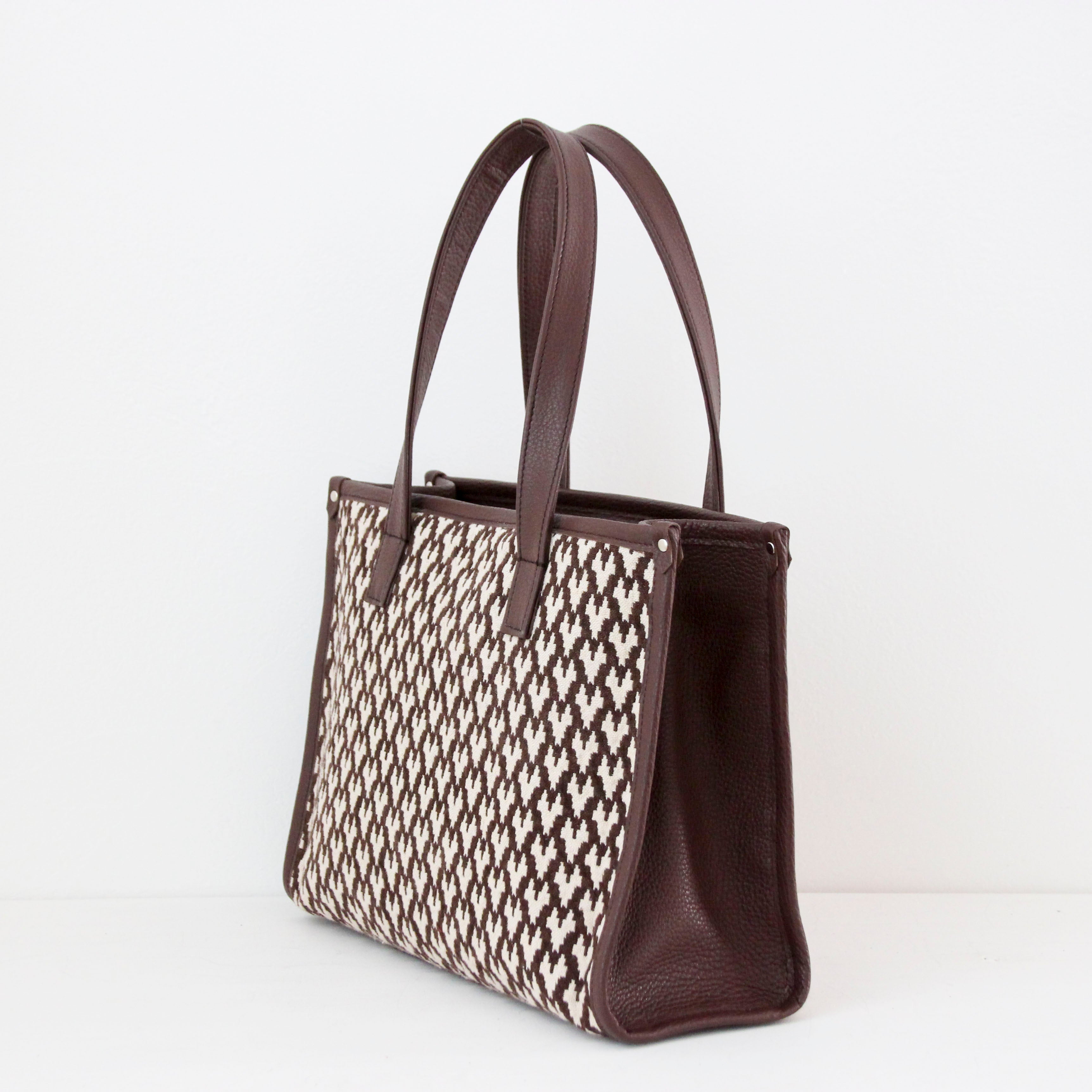 ラファーノ チョコ×ナチュラル×ミルクチョコ SXL / バーティカルトート ワイドM