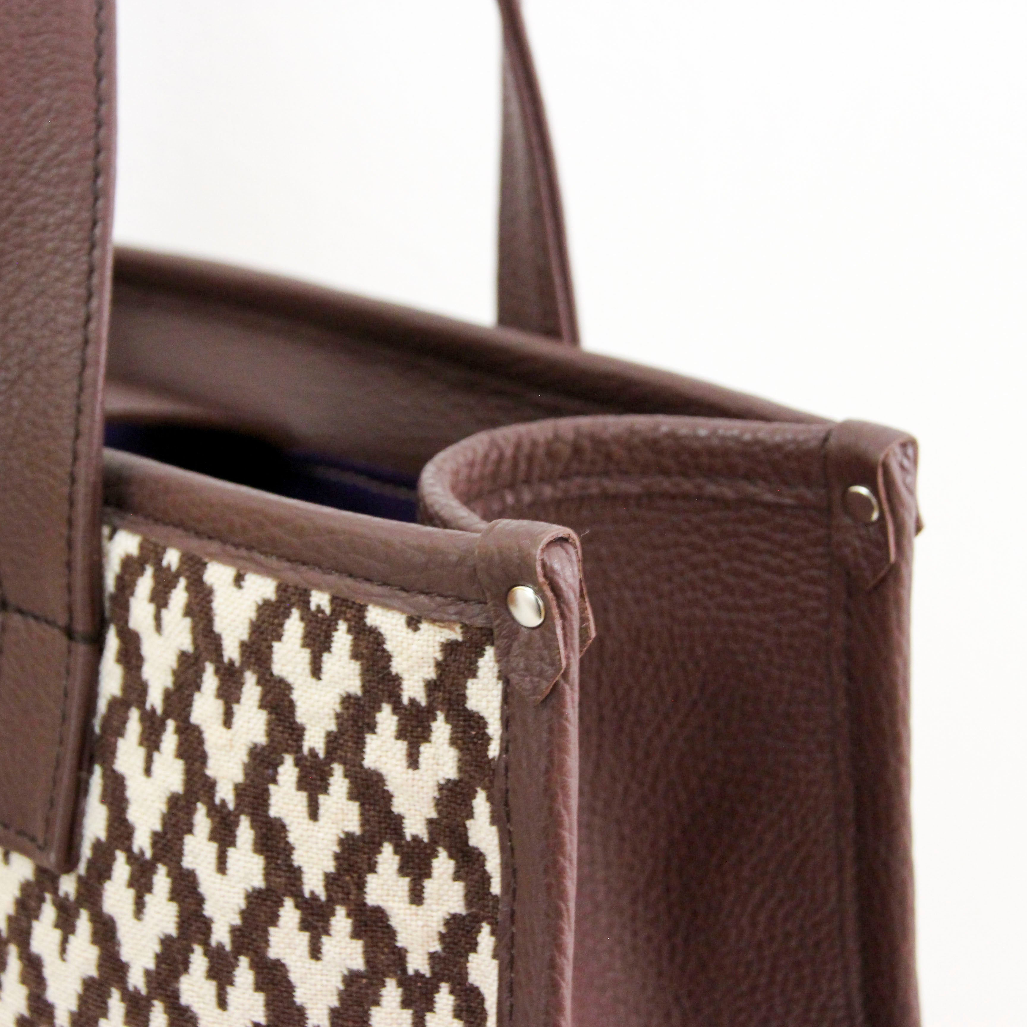 ラファーノ チョコ×ナチュラル×ミルクチョコ SXL / バーティカルトート ワイドM