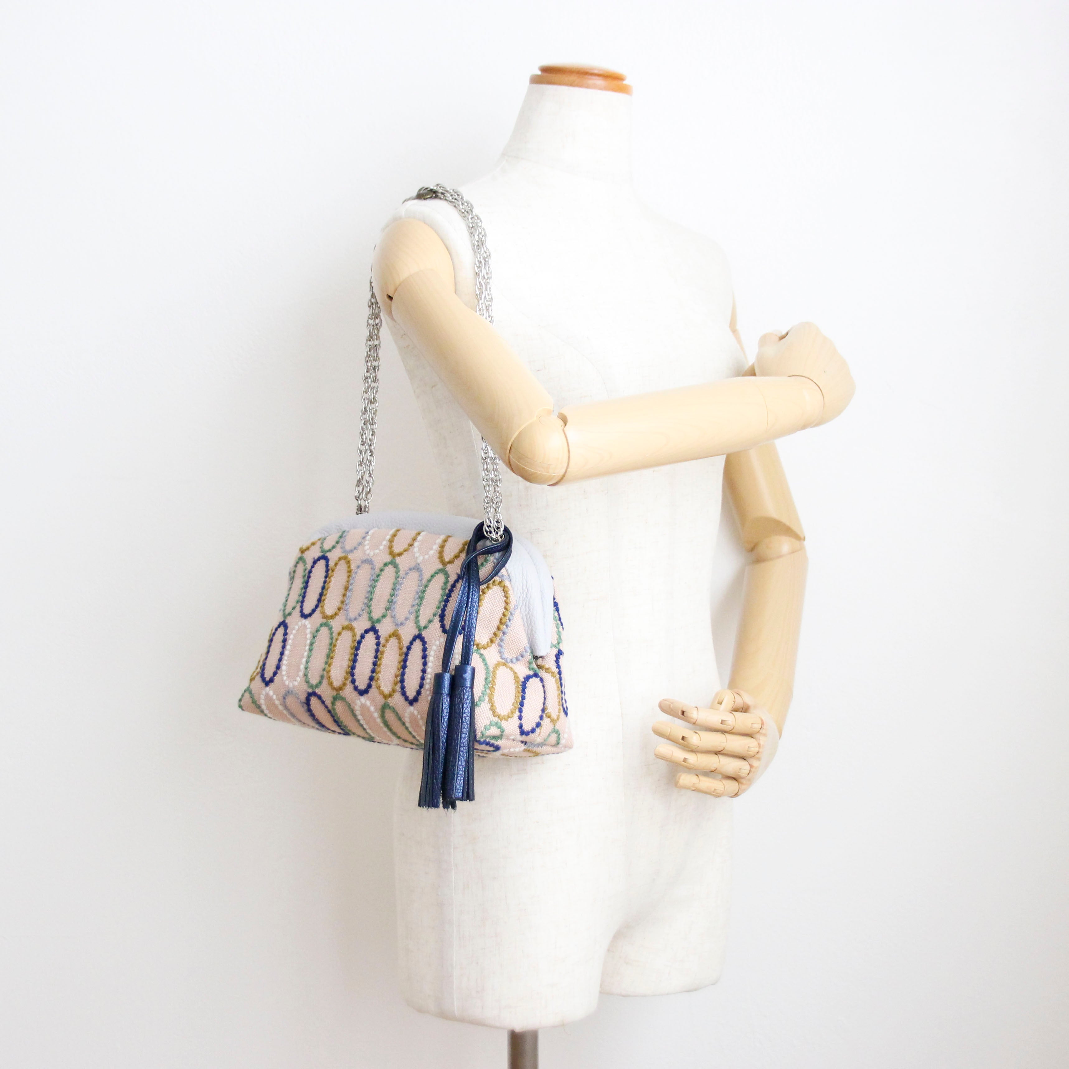 mina's オーバルピンク SXL / 口金ショルダーポーチM