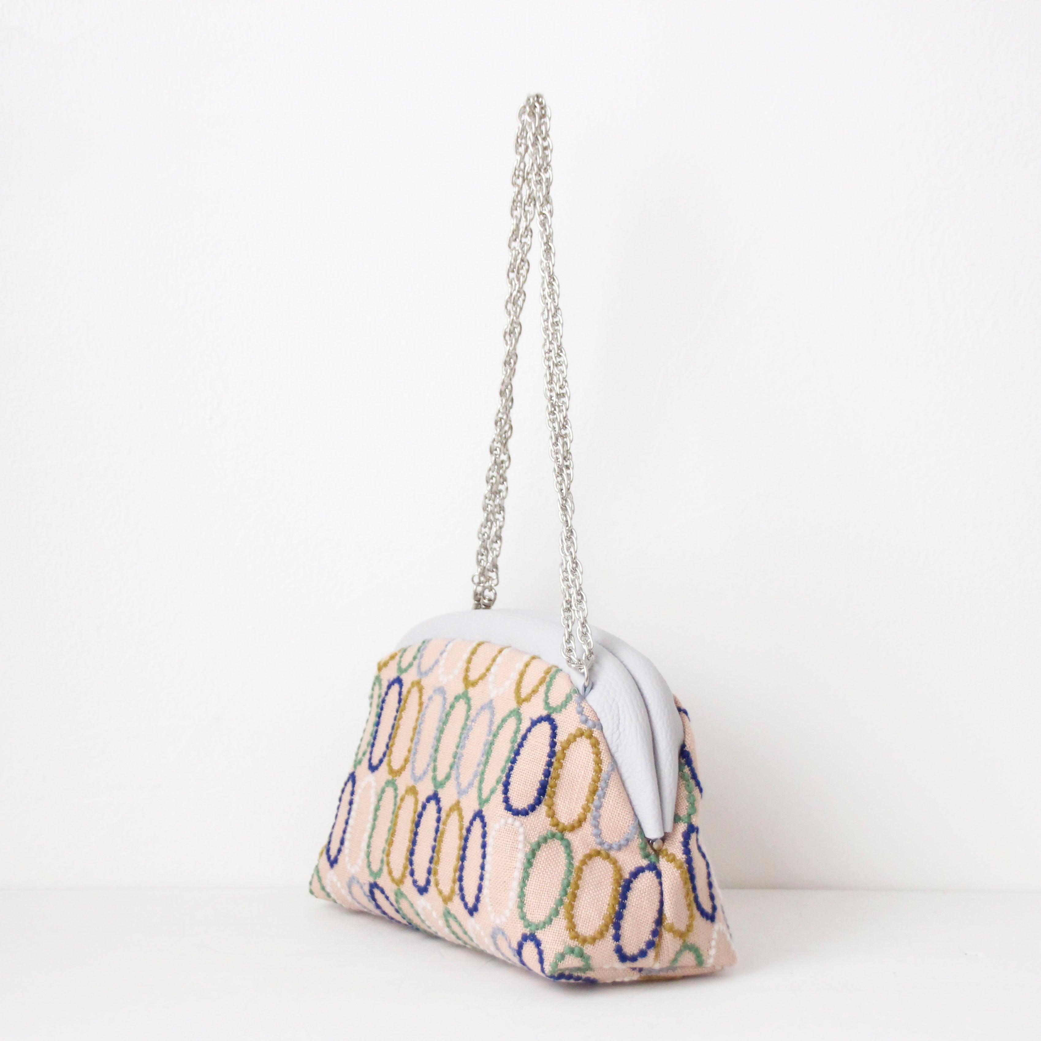 mina's オーバルピンク SXL / 口金ショルダーポーチM