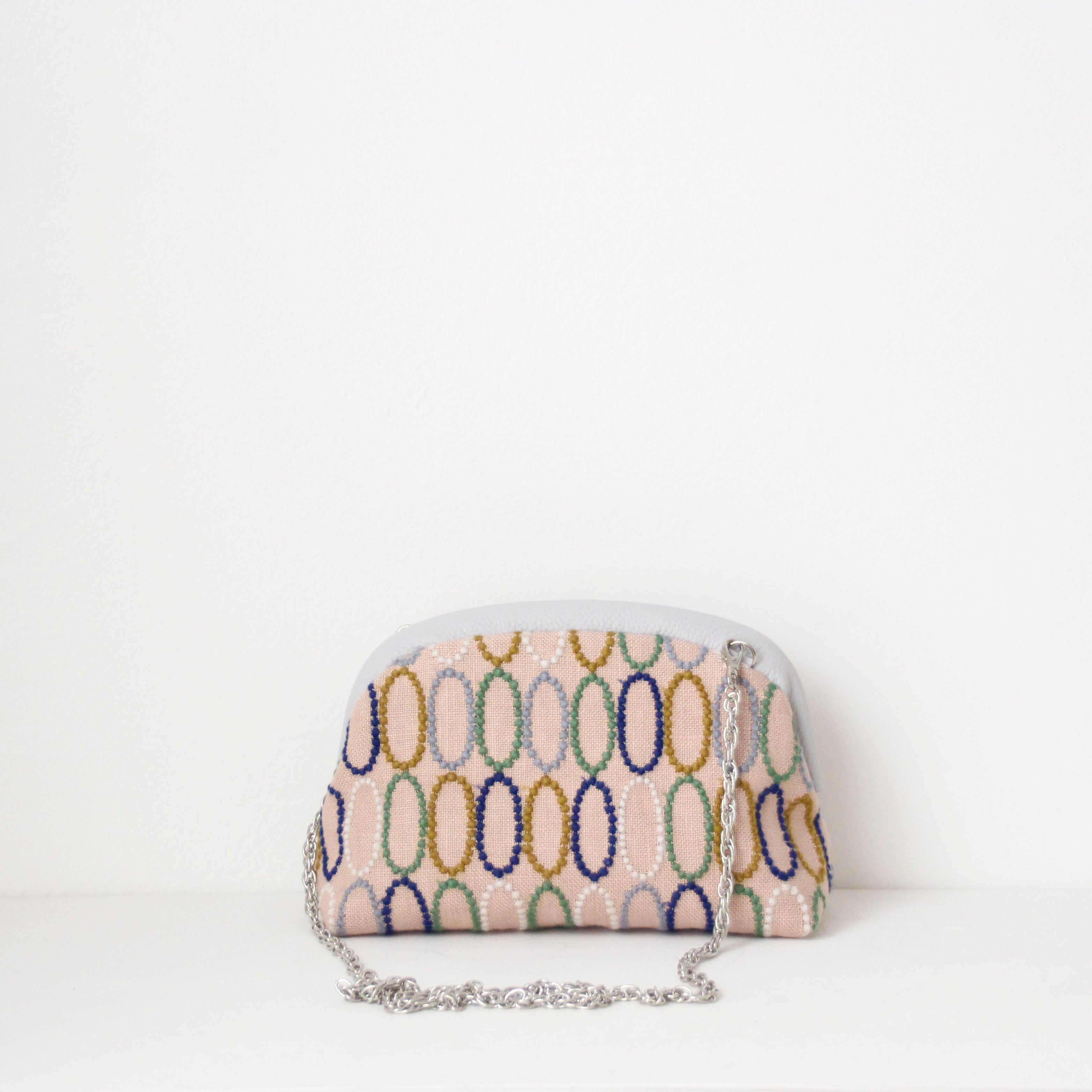 mina's オーバルピンク SXL / 口金ショルダーポーチM