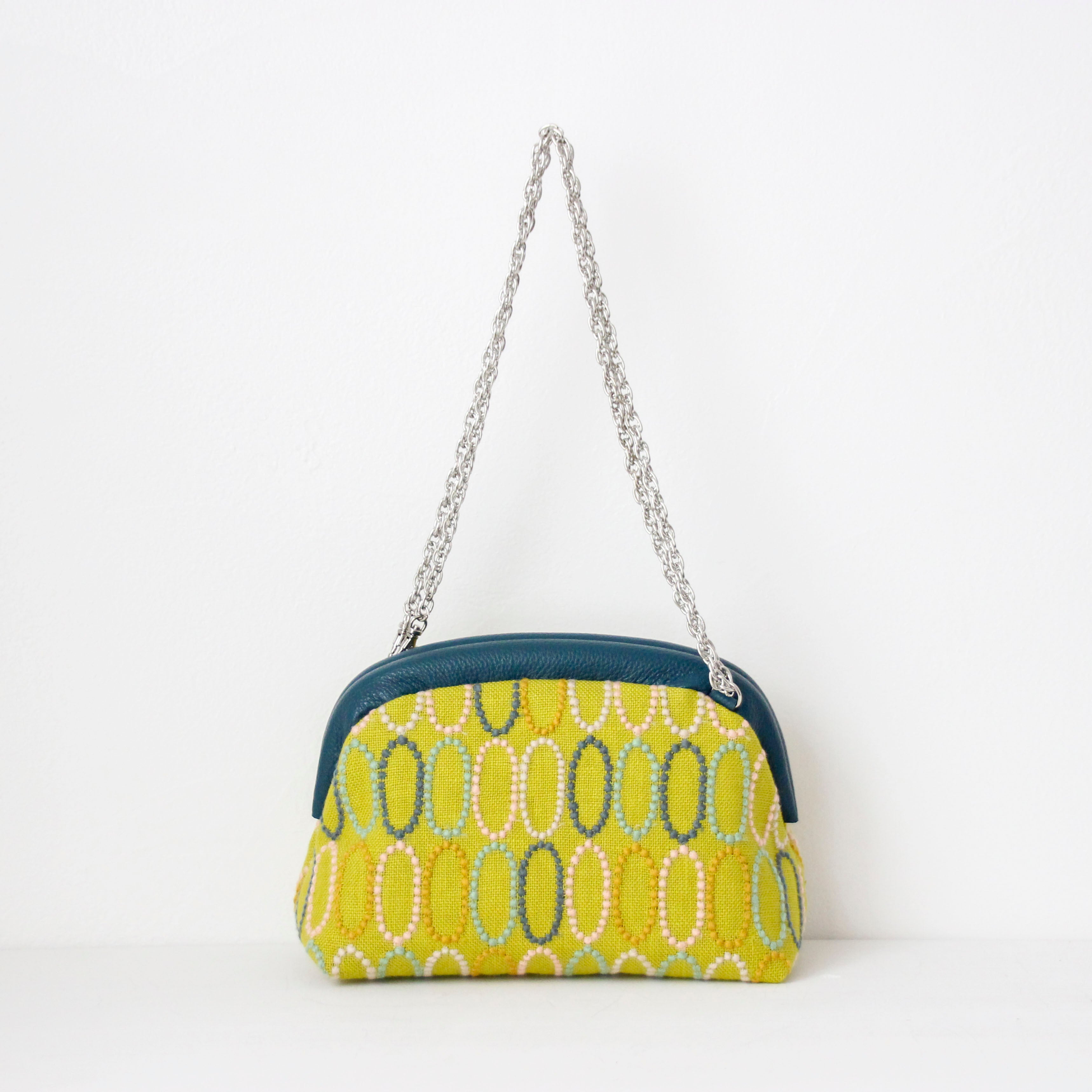 mina's オーバルマスタード SXL / 口金ショルダーポーチM