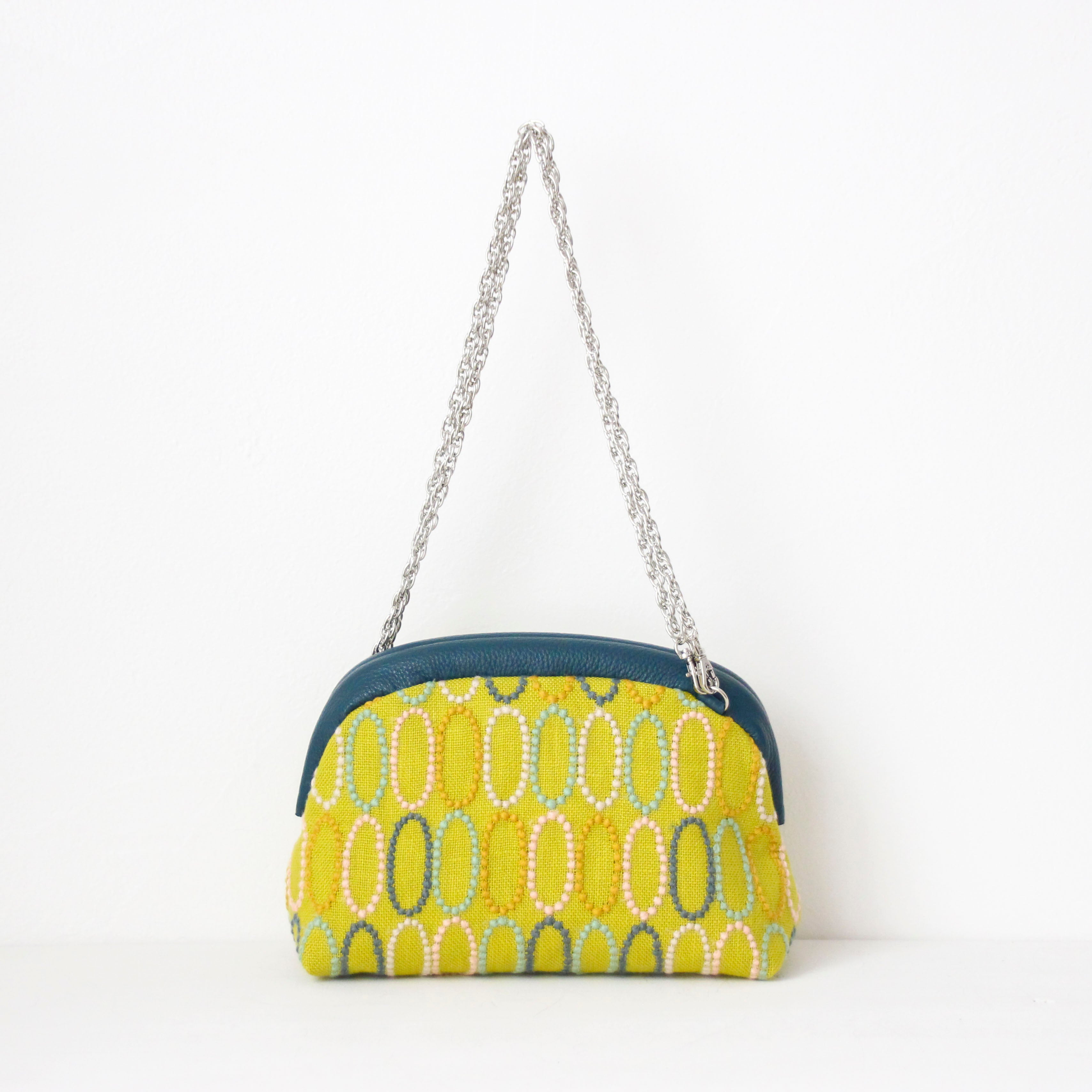 mina's オーバルマスタード SXL / 口金ショルダーポーチM