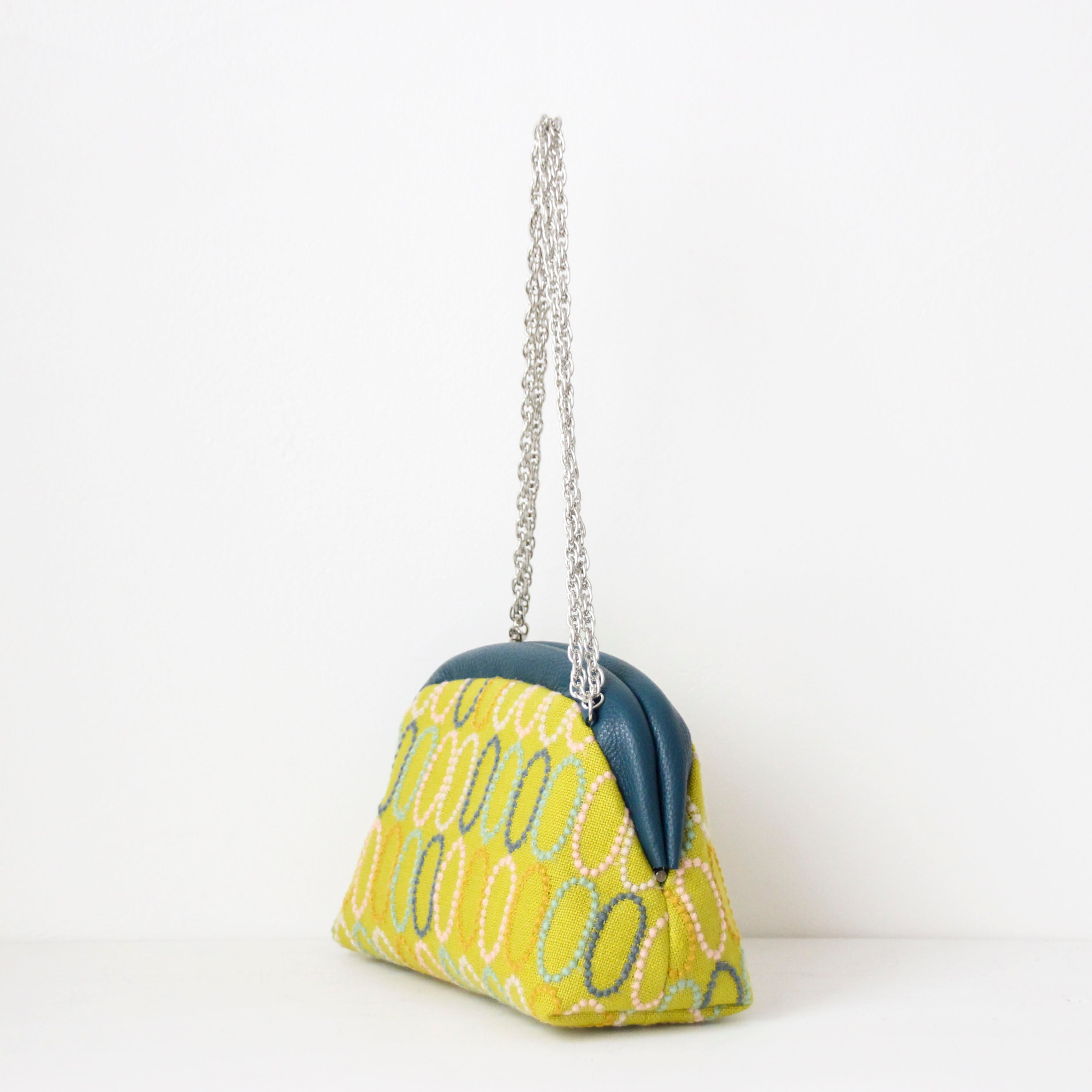 mina's オーバルマスタード SXL / 口金ショルダーポーチM