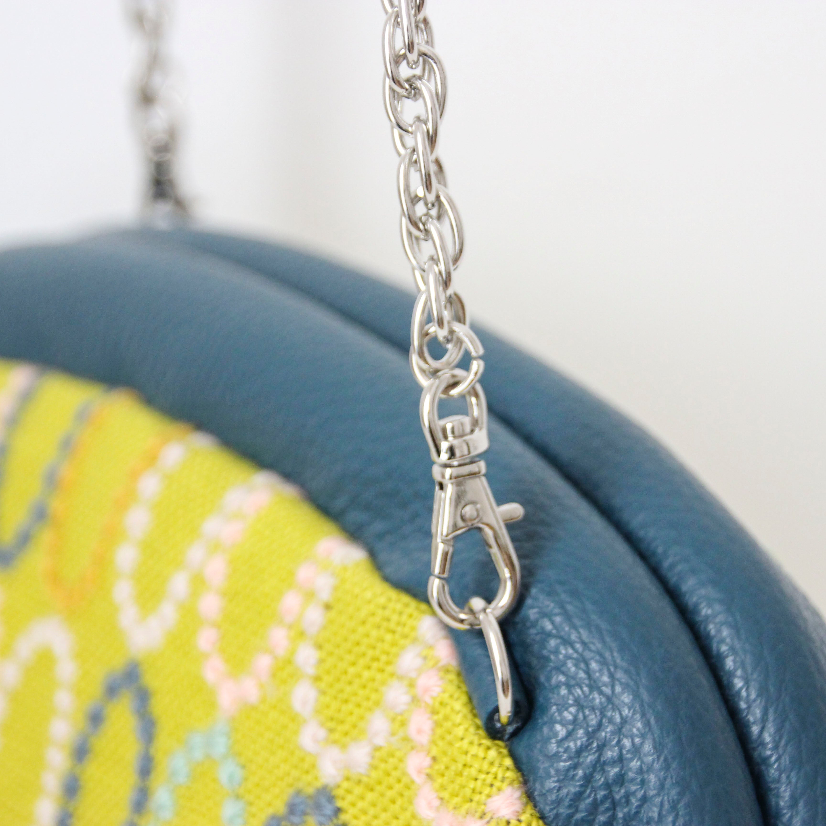 mina's オーバルマスタード SXL / 口金ショルダーポーチM