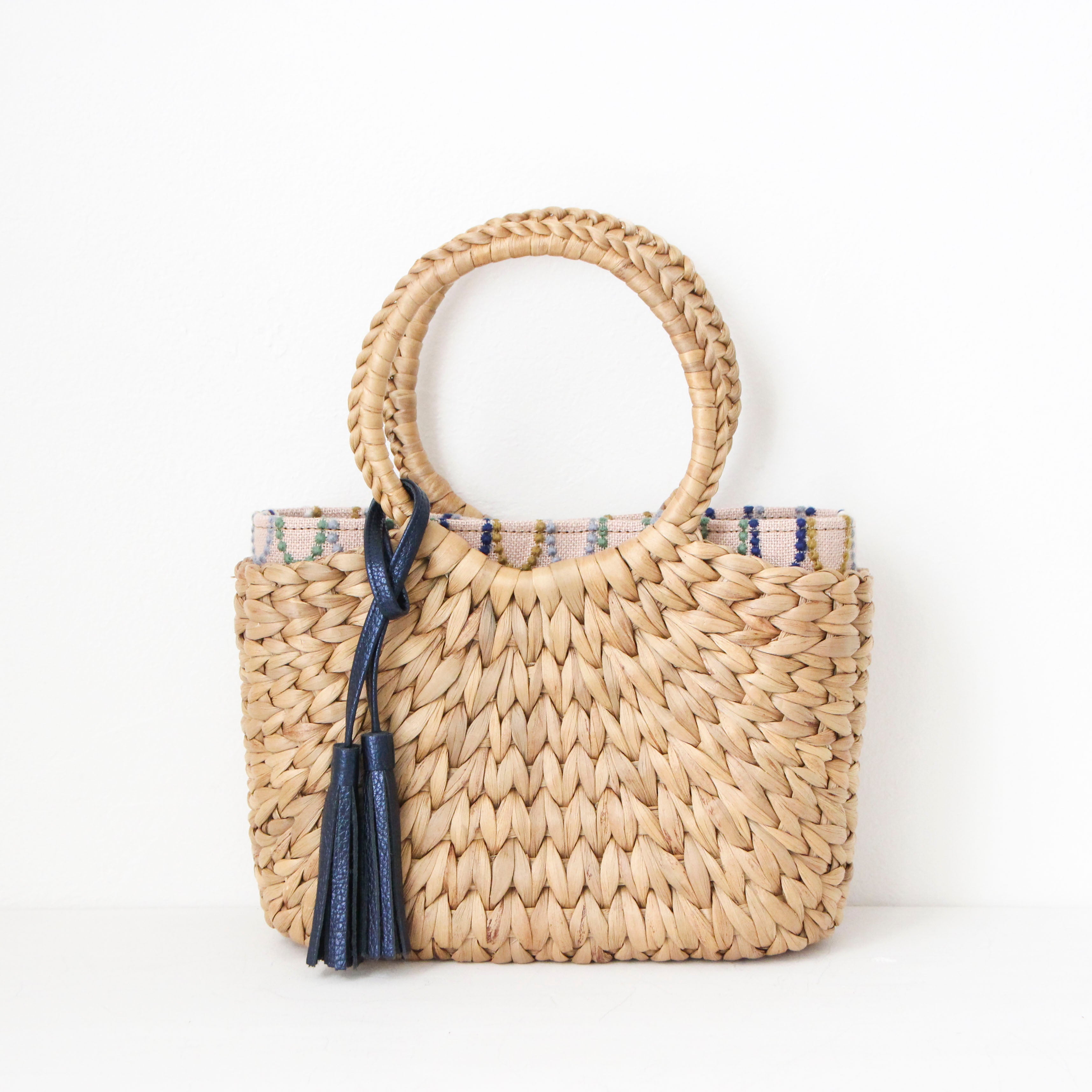 mina's オーバルピンク SXL / インナーバッグ / かごバッグ Sサイズ用