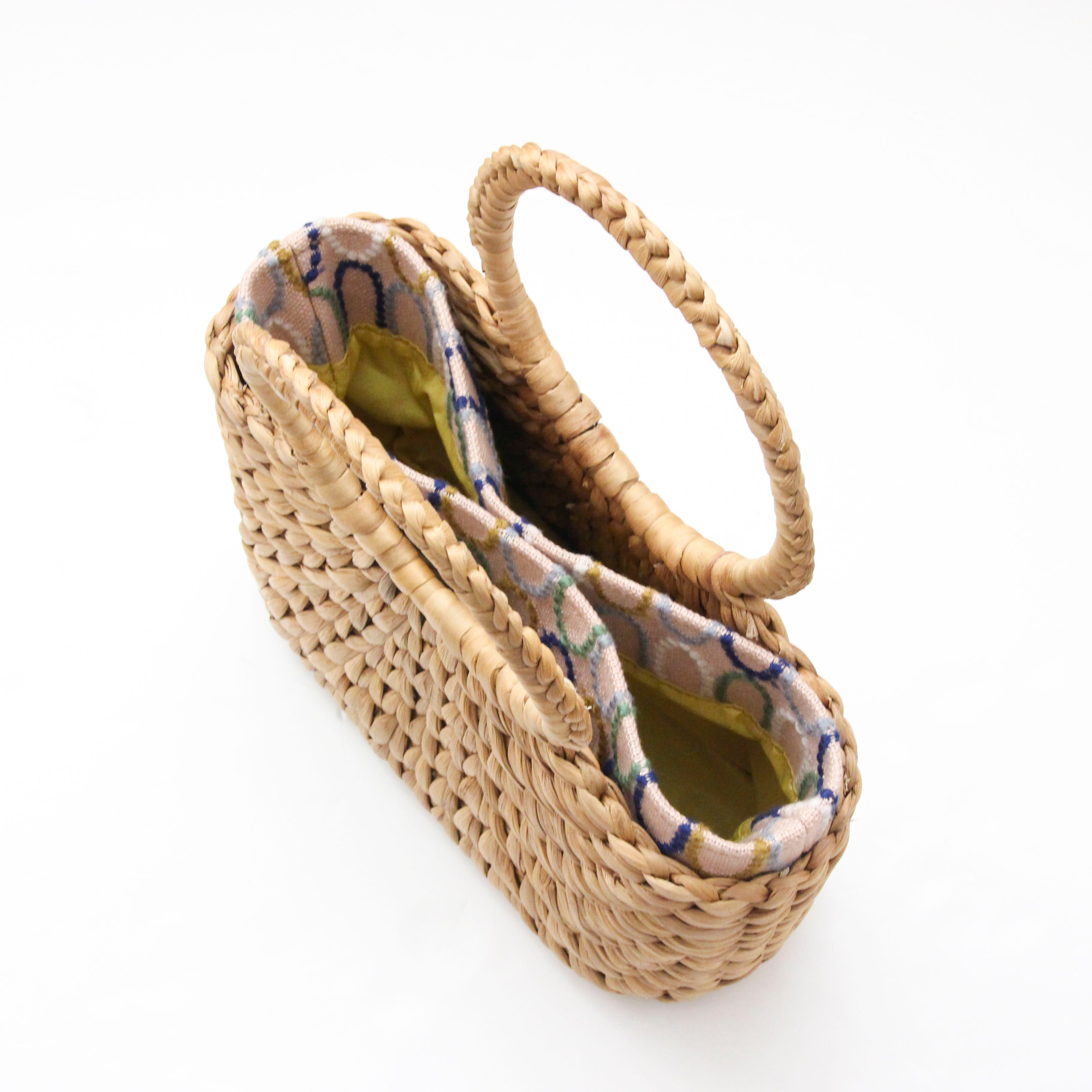 mina's オーバルピンク SXL / インナーバッグ / かごバッグ Sサイズ用