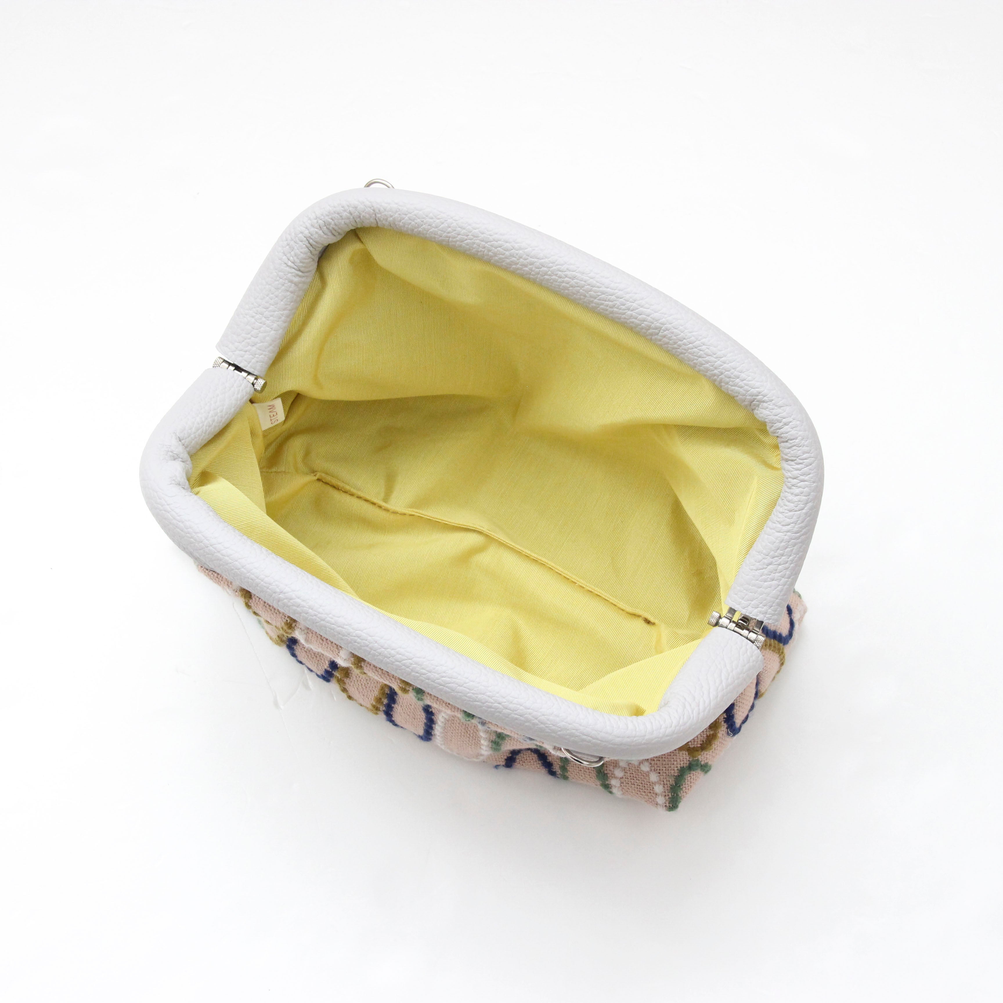 mina's オーバルピンク SXL / 口金ショルダーポーチM