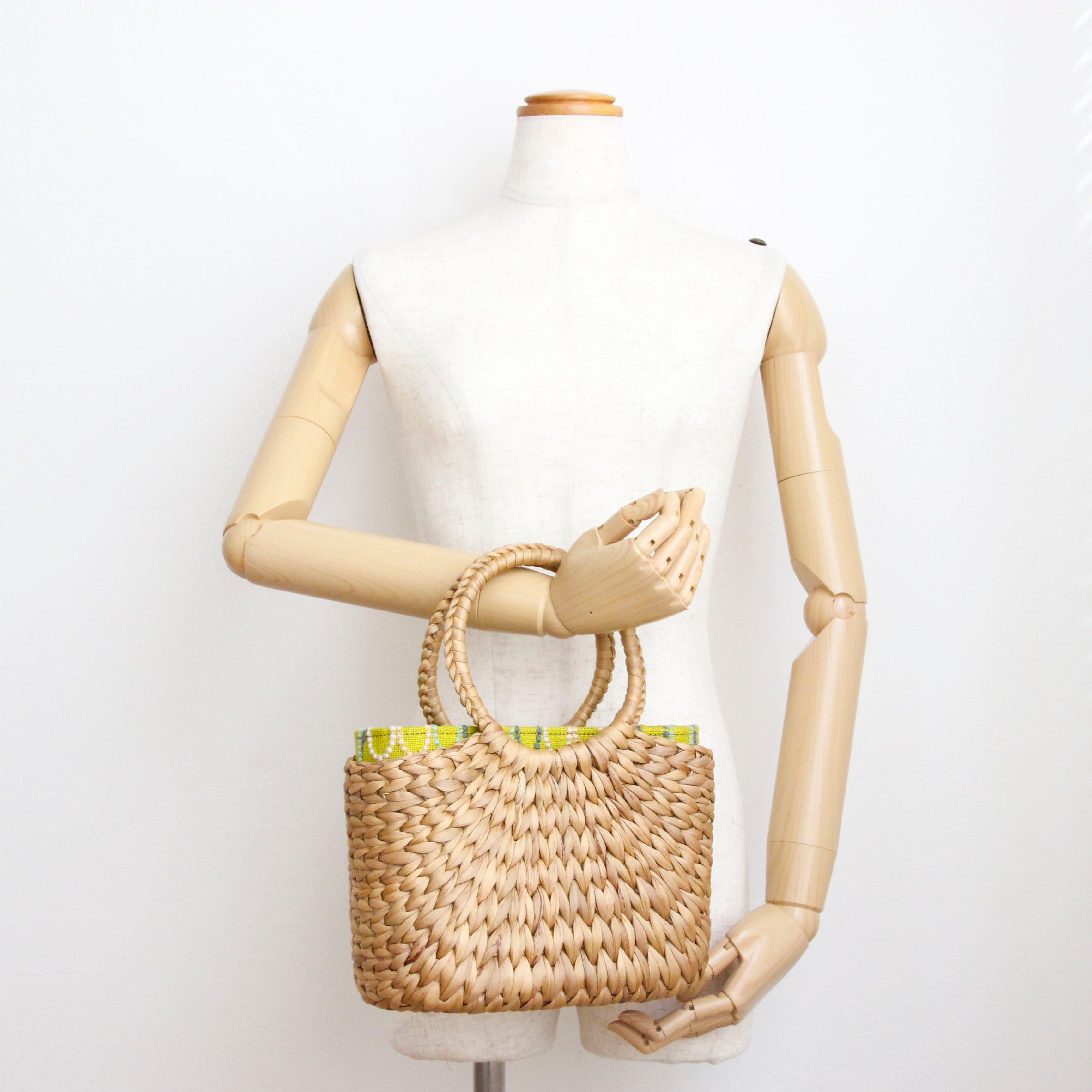 mina's オーバルマスタード SXL / インナーバッグ / かごバッグ Sサイズ用