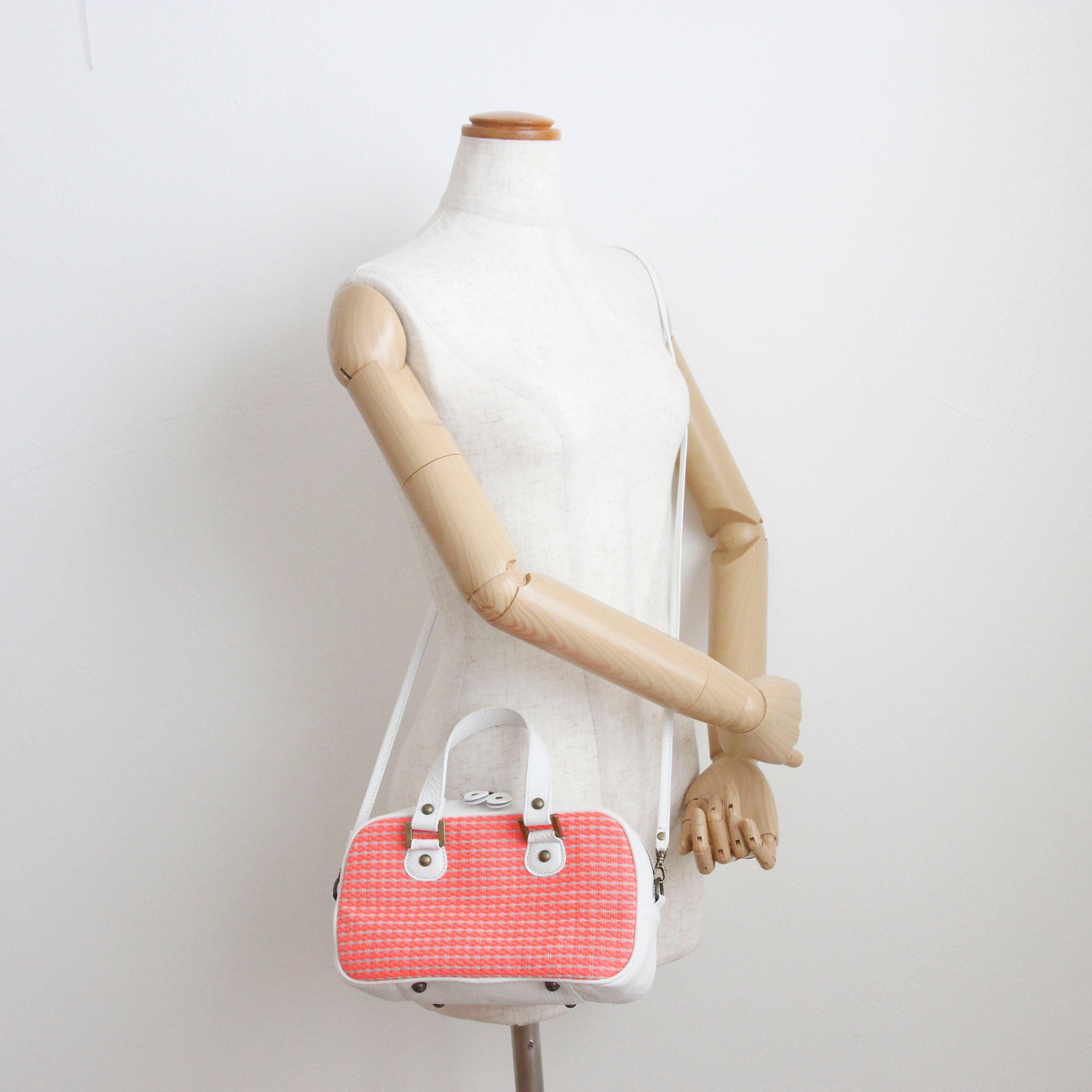 ピーチラメストライプ / レクタングルボストンSS