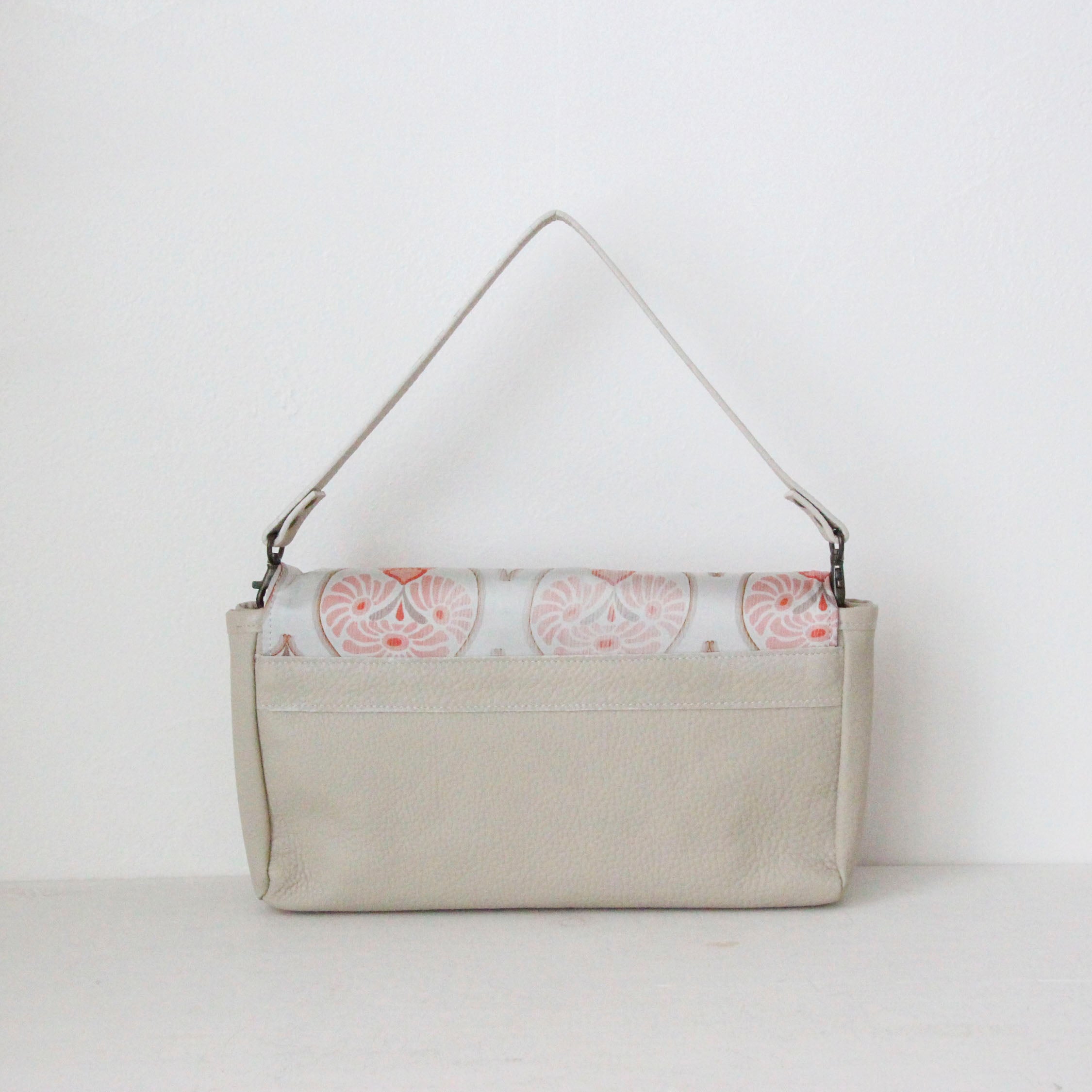 オレンジフラワーシルク / 3wayバッグ Sサイズ