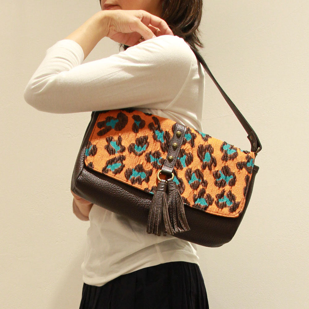 オレンジレオパード / 3wayバッグ Sサイズ
