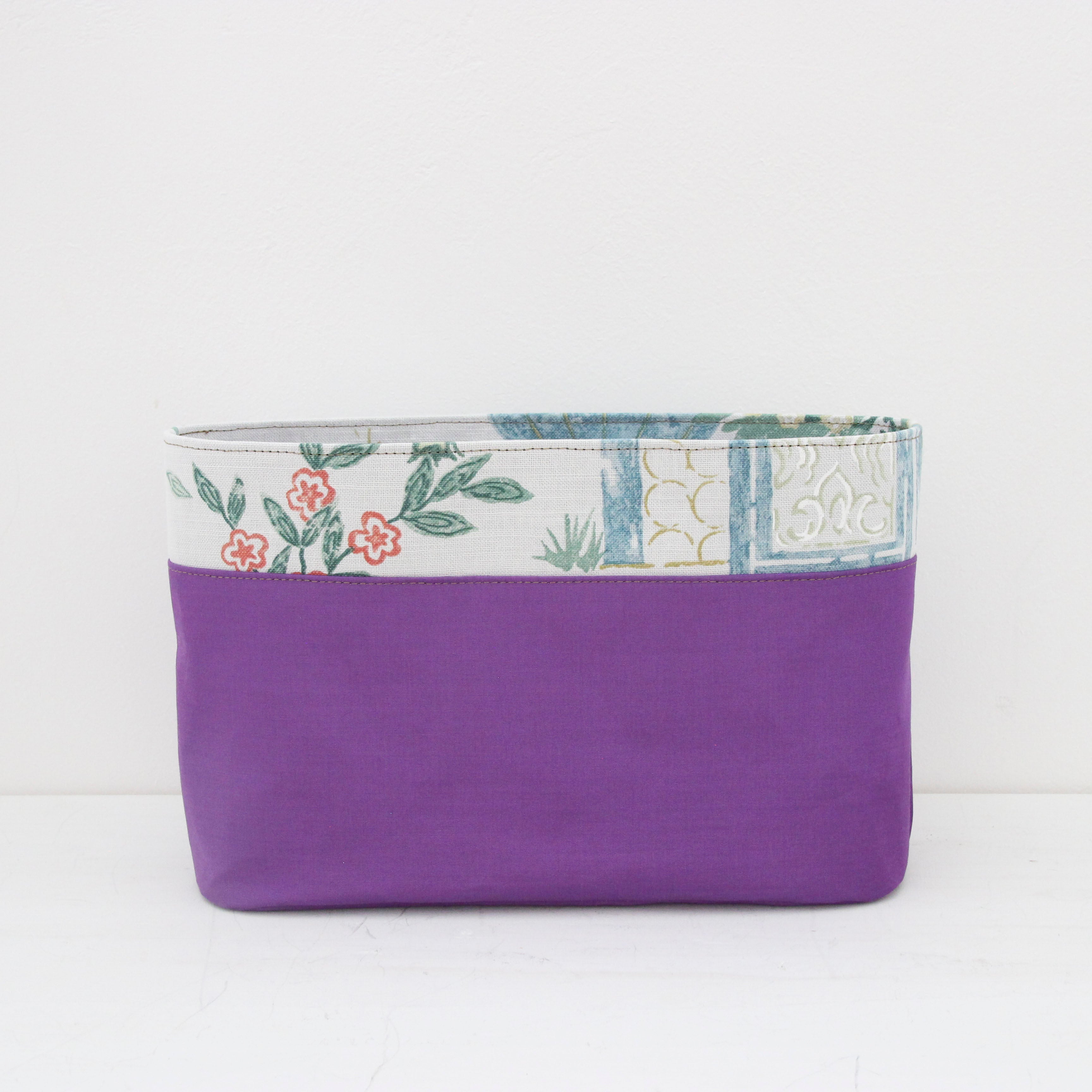 インディアンガーデンホワイト/ インナーバッグ /かごバッグ Mサイズ用 / XL