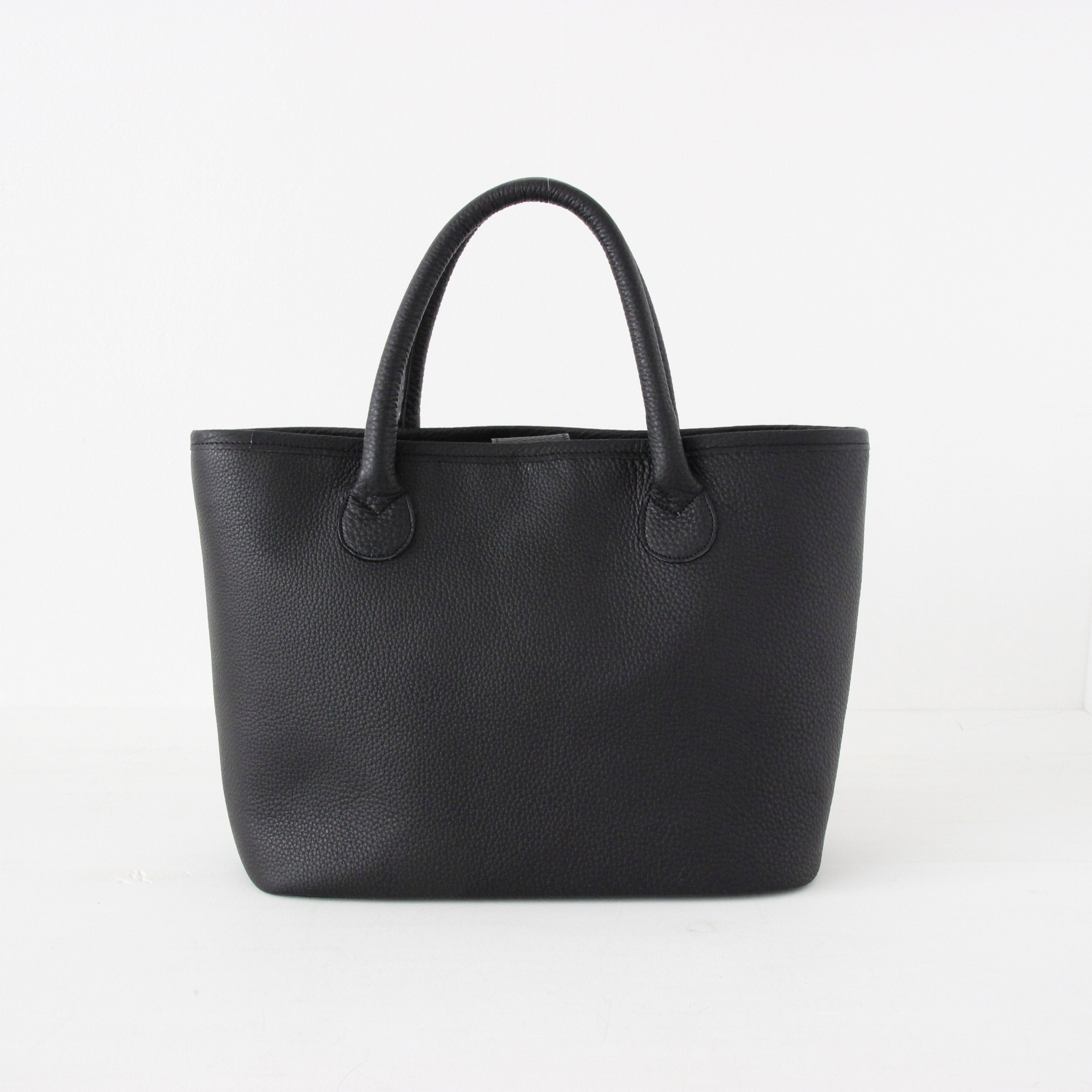 ブラック / シンプルレザートート