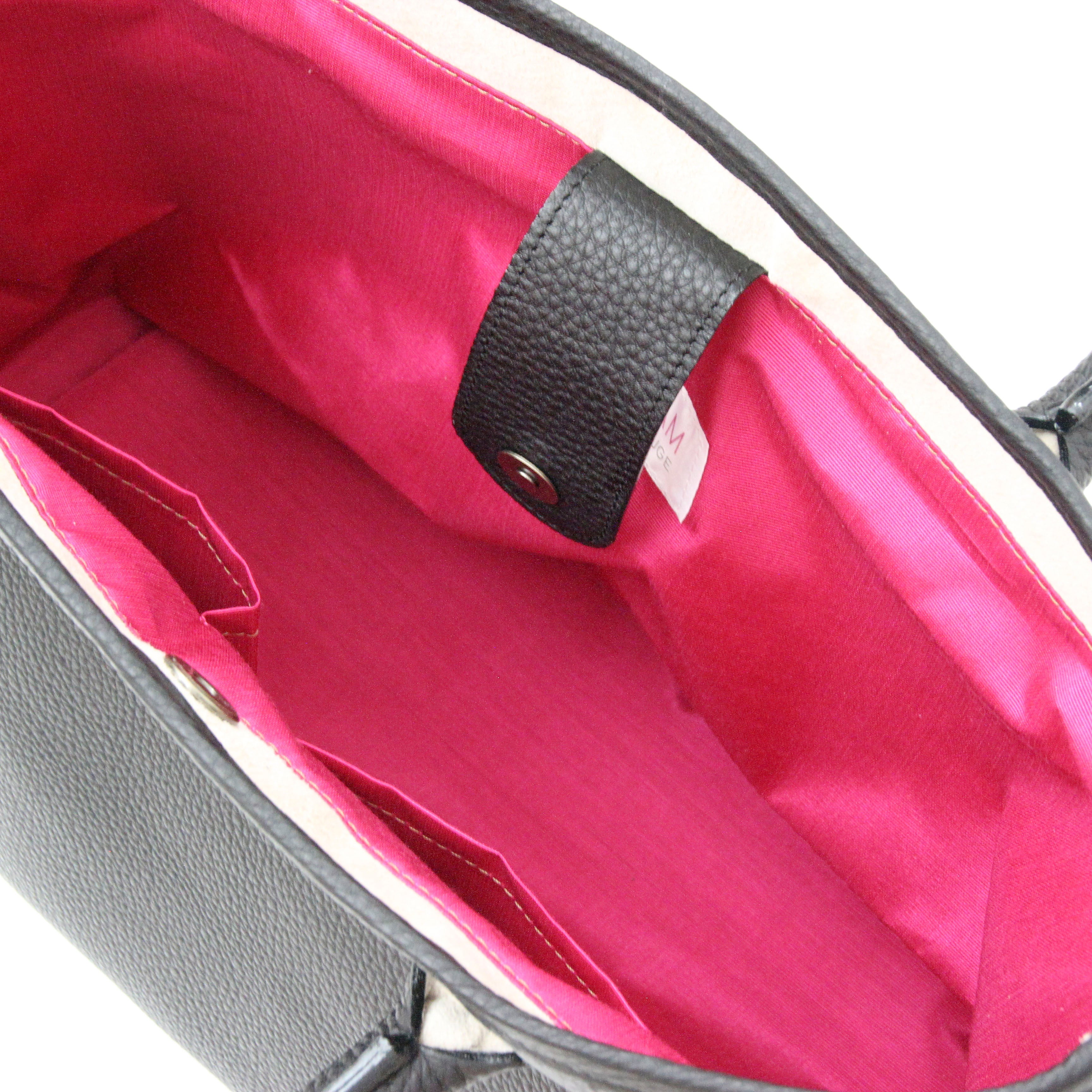 ブラック / シンプルレザートート