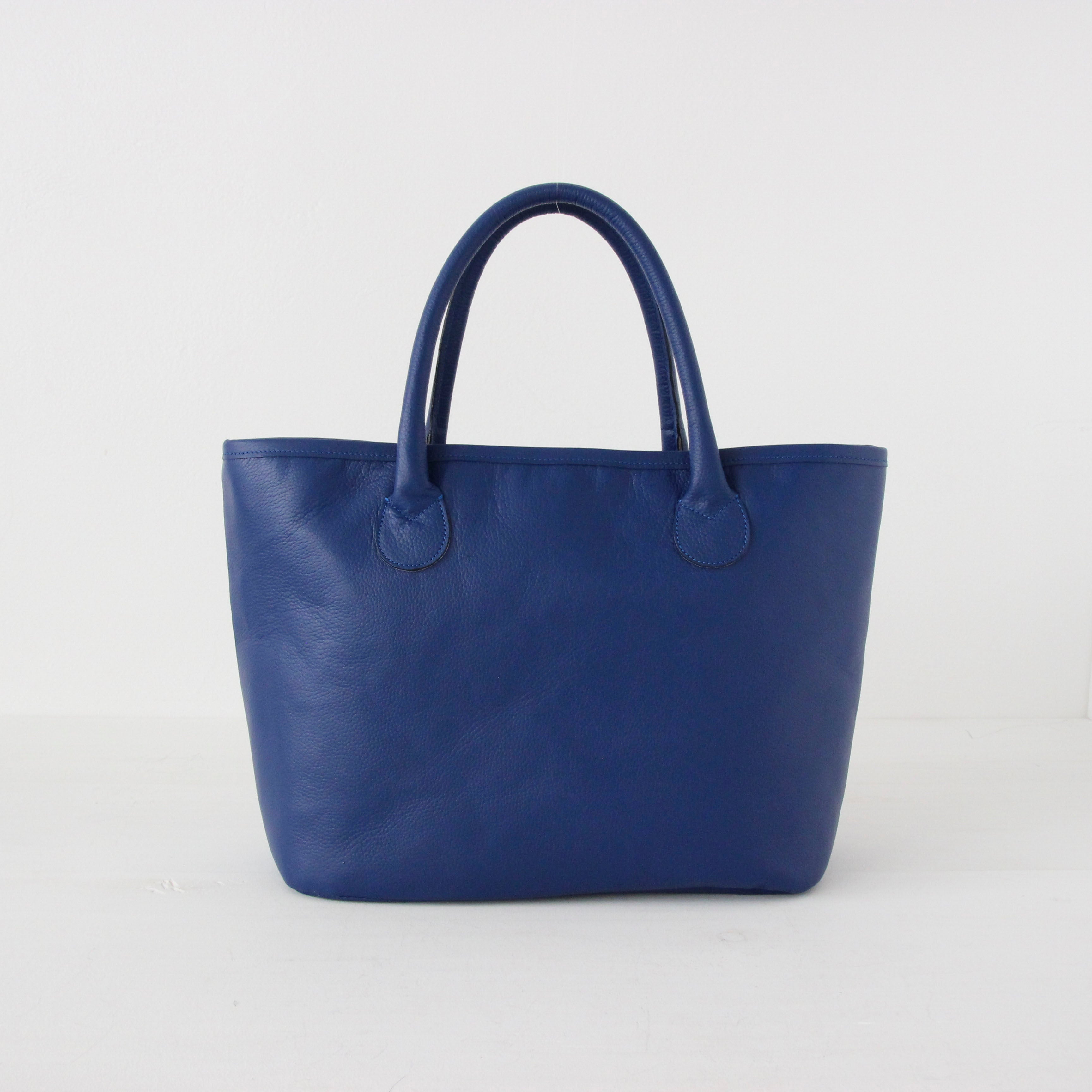 ロイヤルブルー / シンプルレザートート