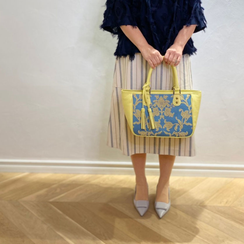 ブルーXイエローダマスク /  トートバッグS