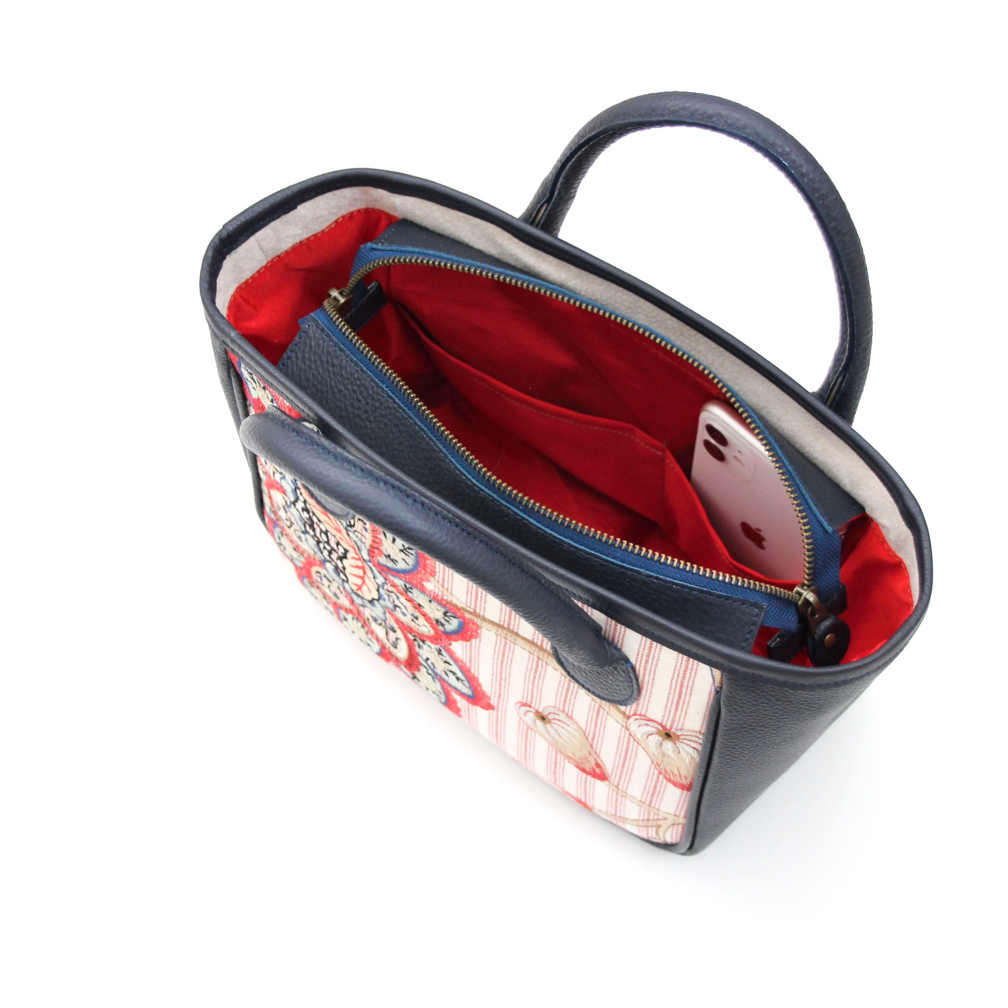 ボタニカルレッドストライプ /  トートバッグSS