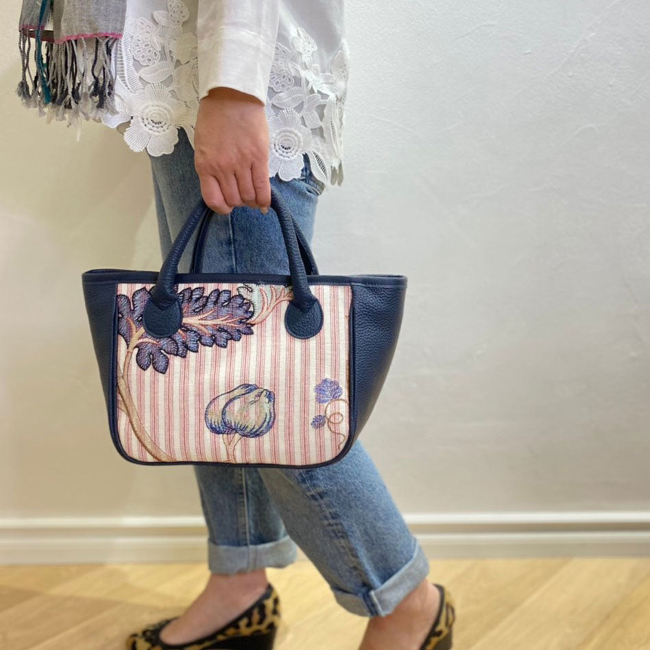 ボタニカルレッドストライプ /  トートバッグSS