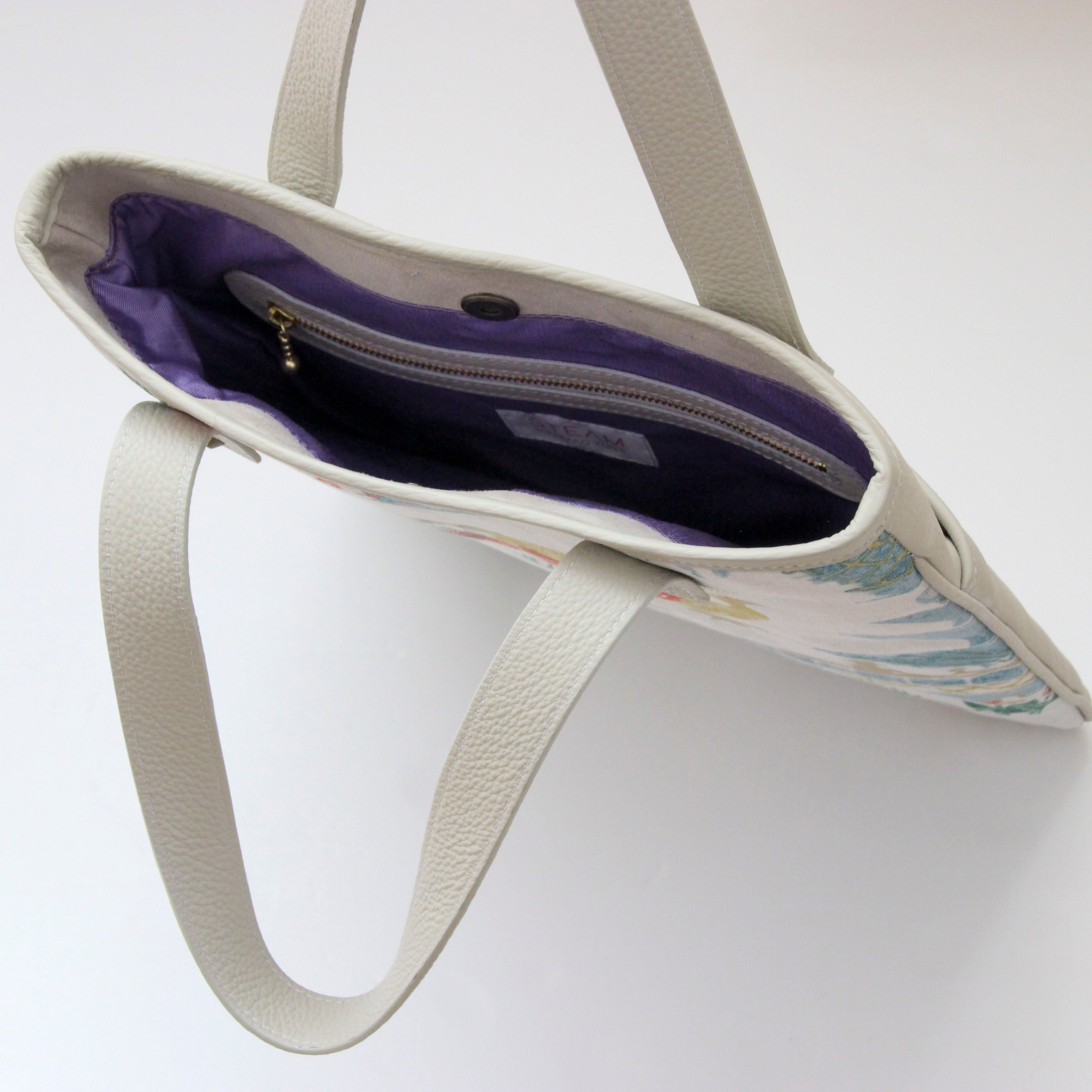 インディアンガーデンホワイト / フラットトート /XL