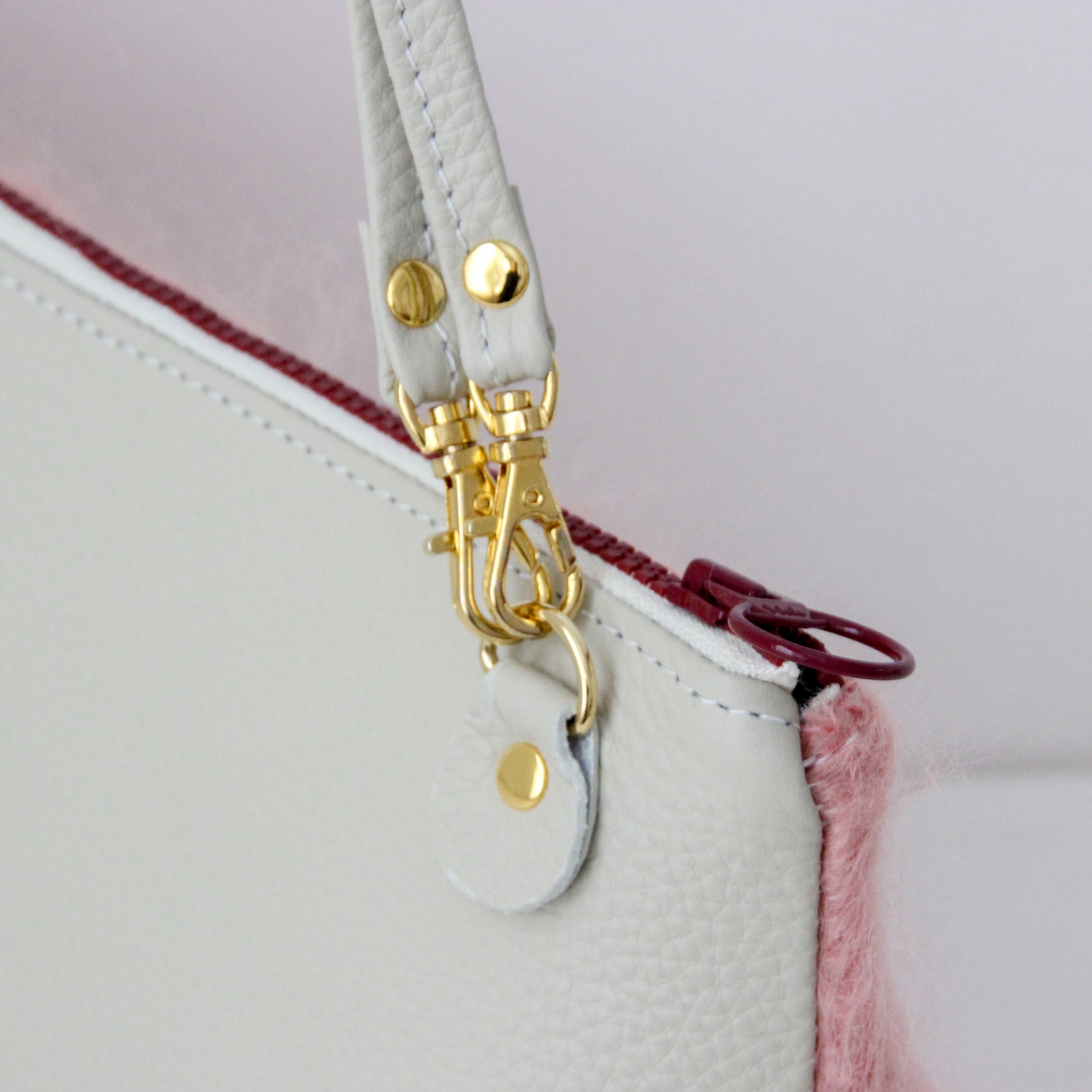 モヘアピンク / フラットポシェット