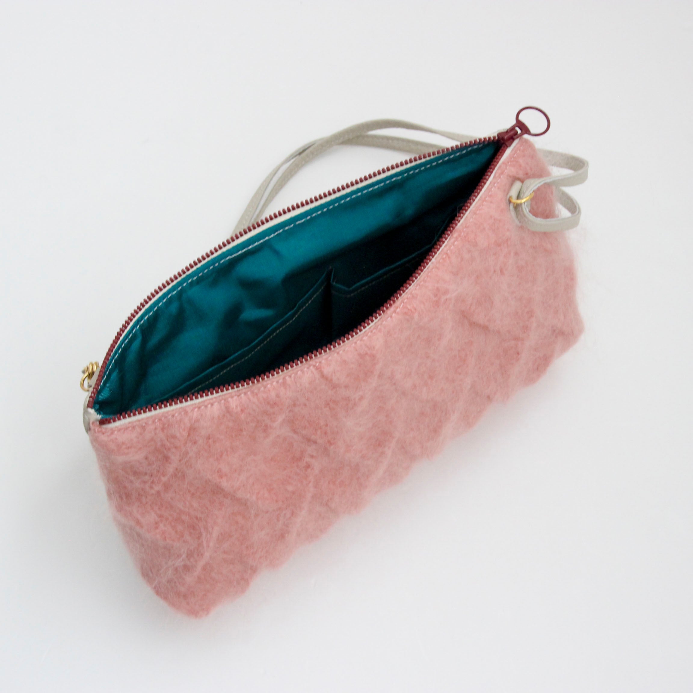 モヘアピンク / フラットポシェット