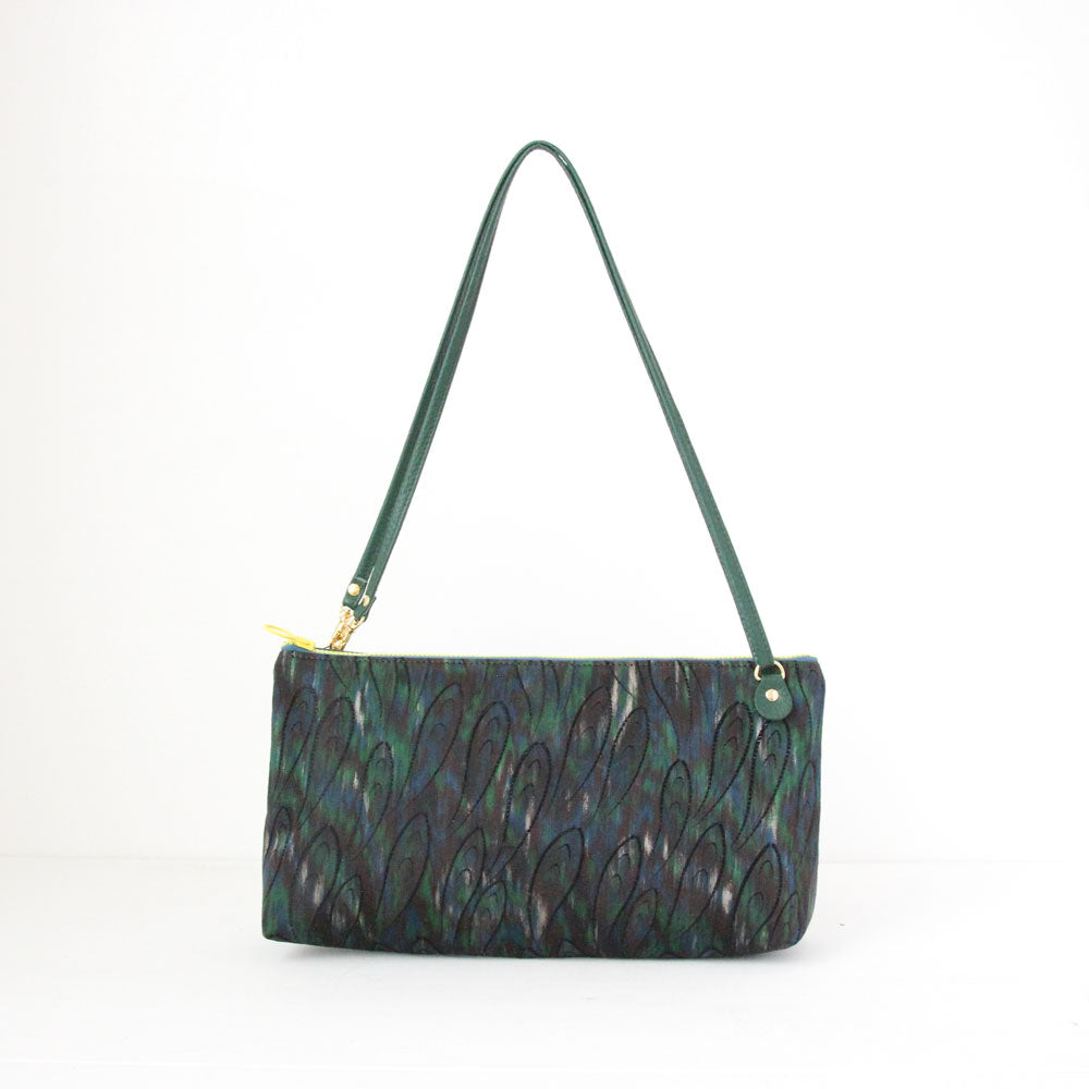 グリーンピーコック / フラットポシェット