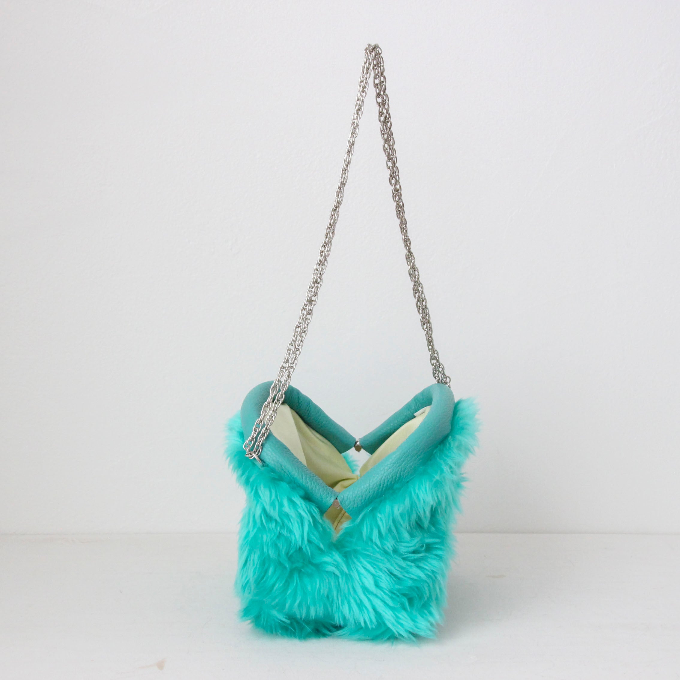 エコファー・ペパーミント / 口金ショルダーポーチS