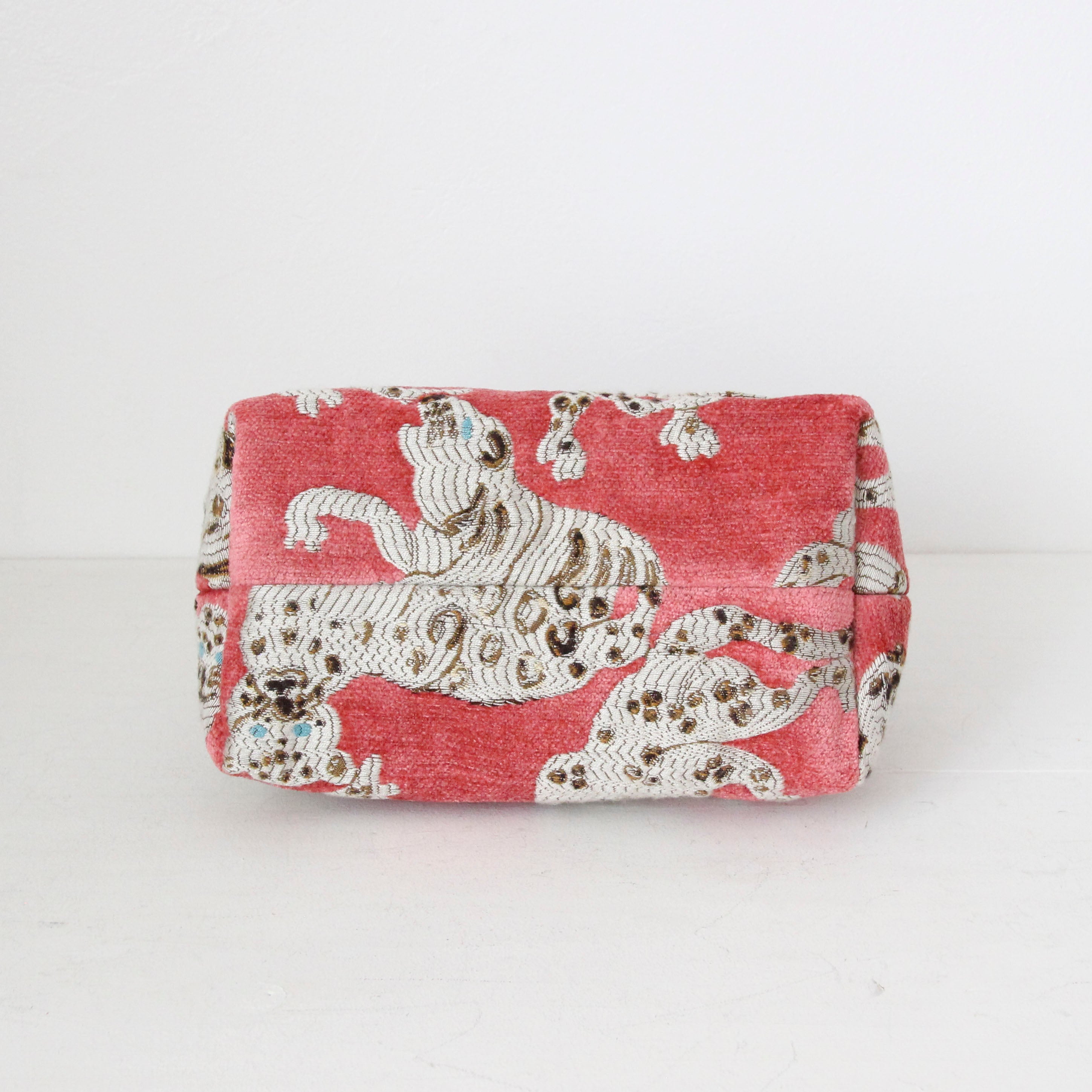 【OUTLET】ベルベットアニマル レッド / 口金ショルダーポーチSサイズ / XL