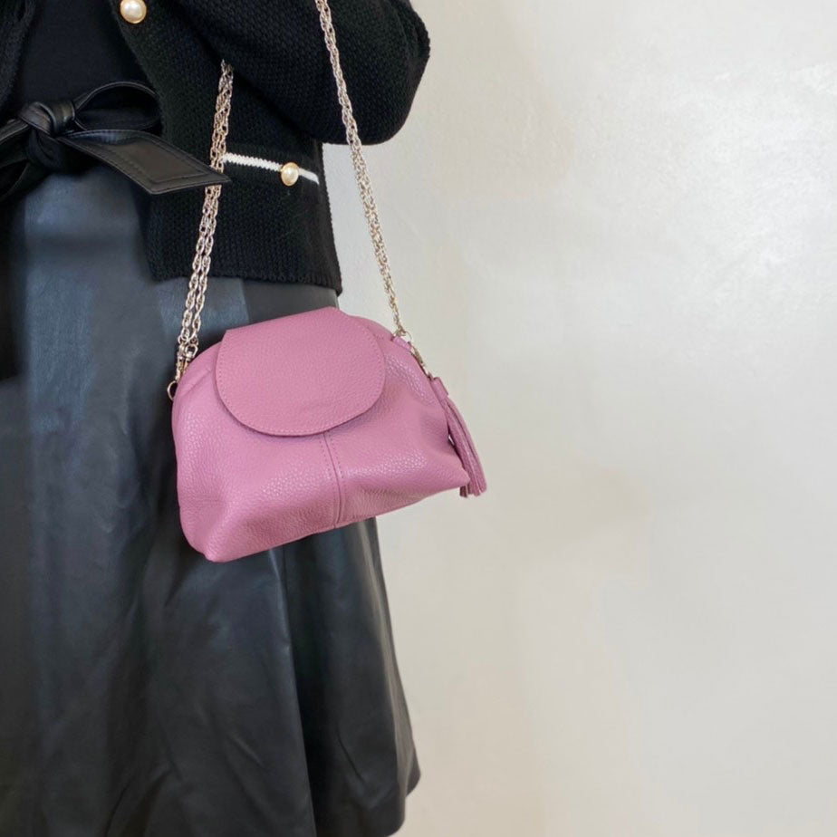 ライラック / 口金レザーポシェットS