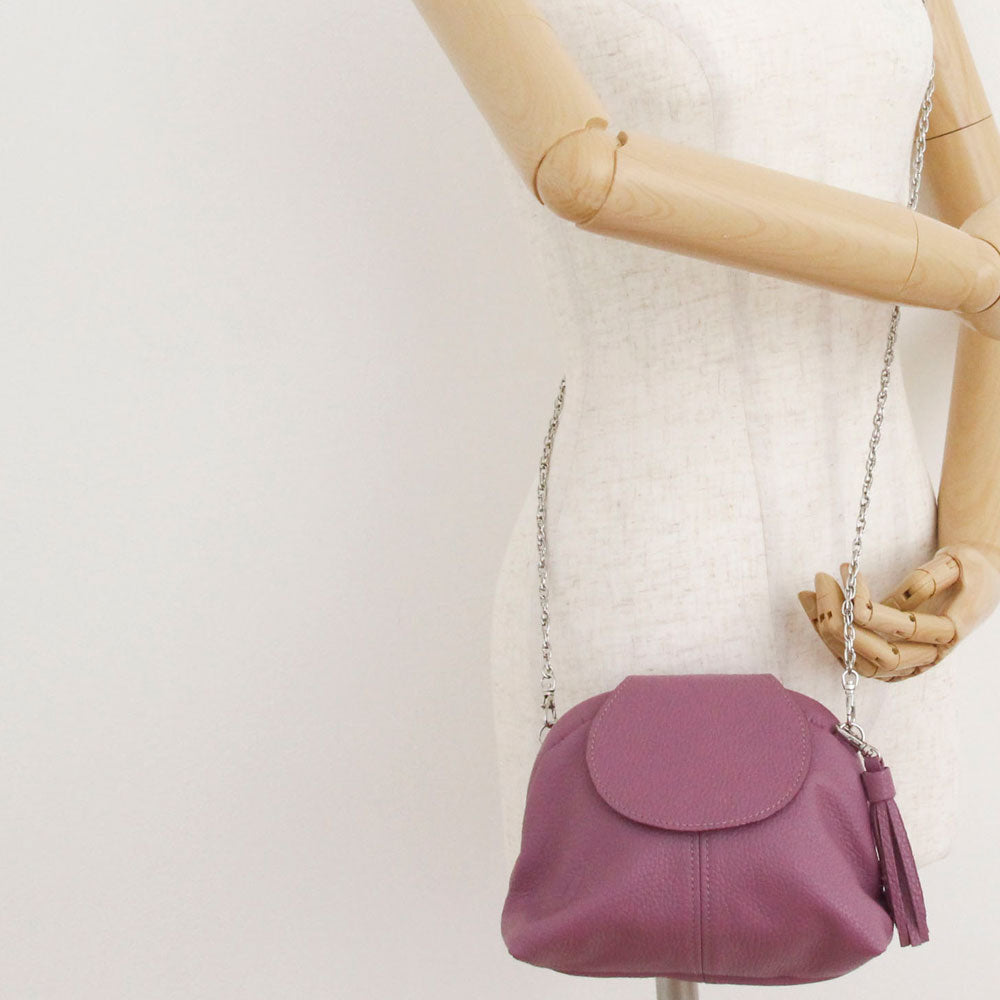 ライラック / 口金レザーポシェットS